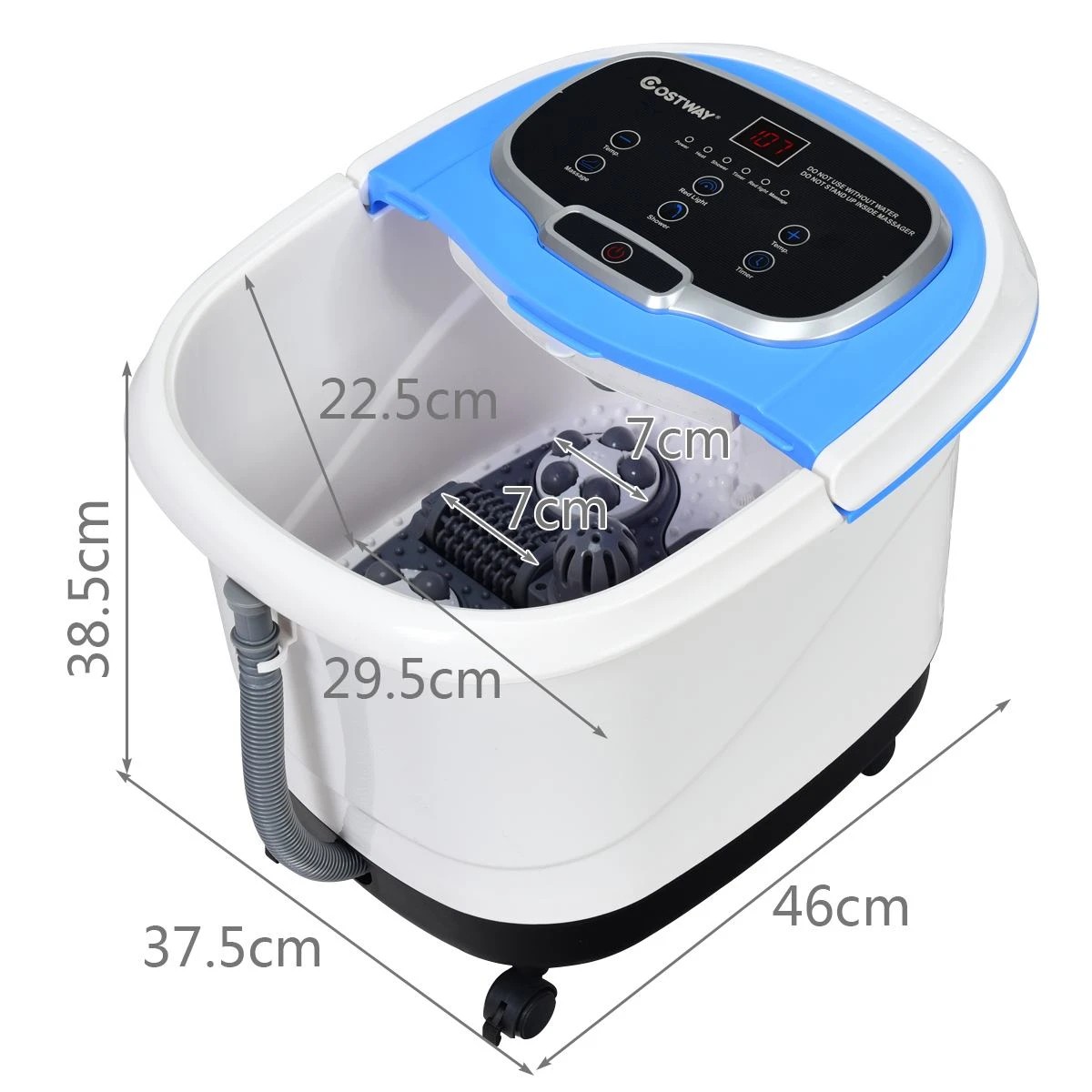 2 Costway Foot Spa Massager w/Heat & Timer Electric Footbath Tub, 2 of 2