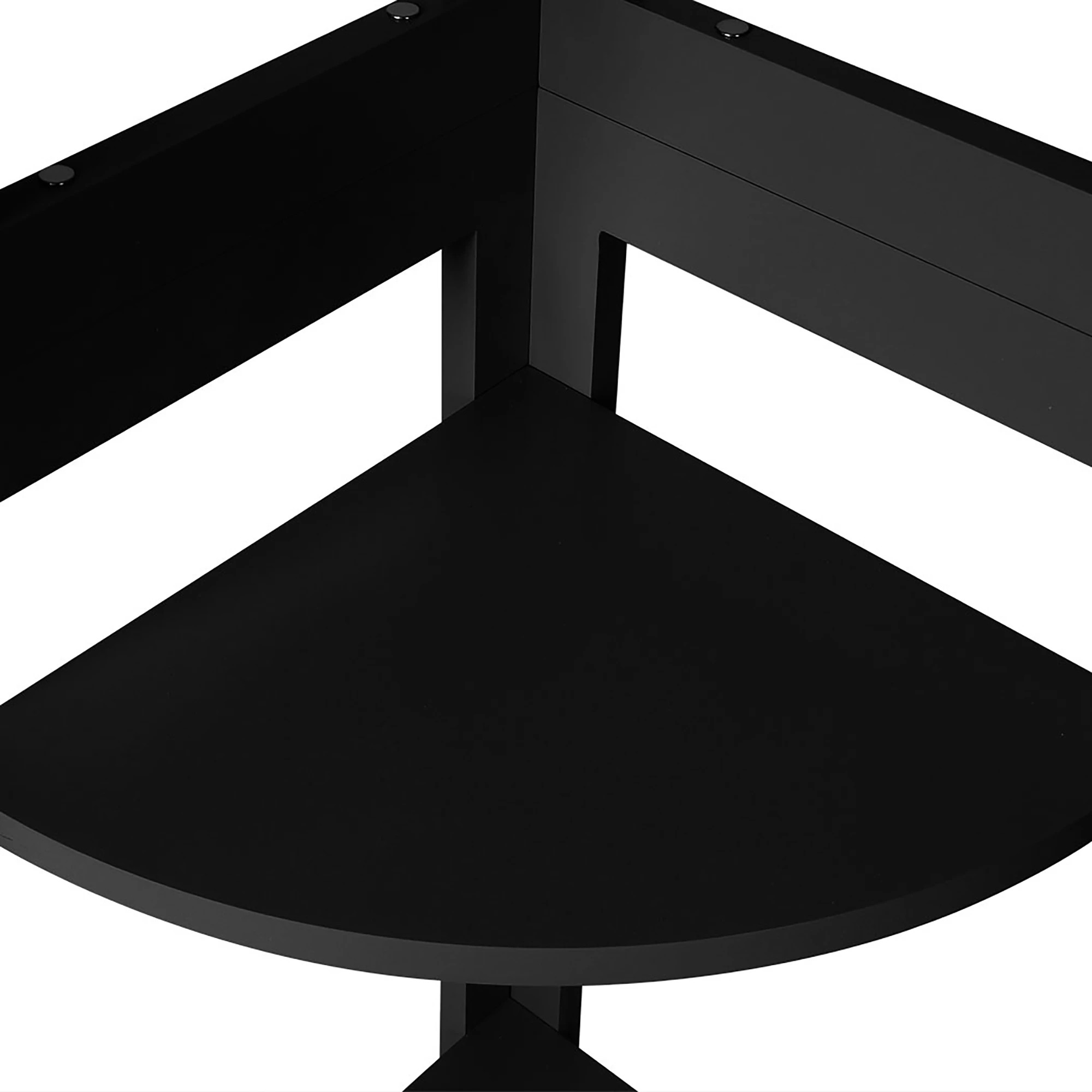 4 Levede 5 Tier Corner Shelf - Black, 4 of 7