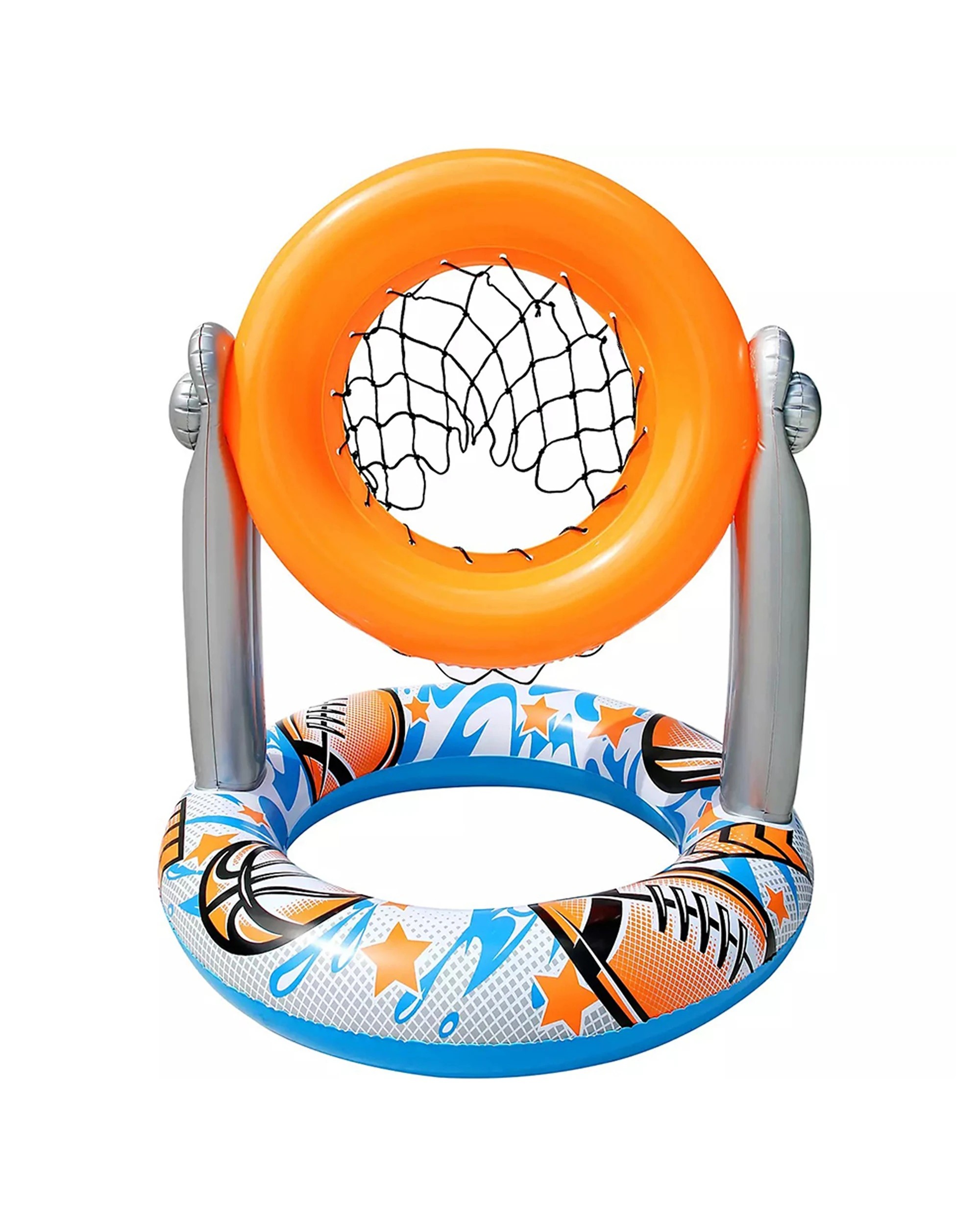 4 Go Play 2 In 1 Sports Challenge Basketball Football Inflatable Pool Game 3 Years Plus - Multi, 4 of 5