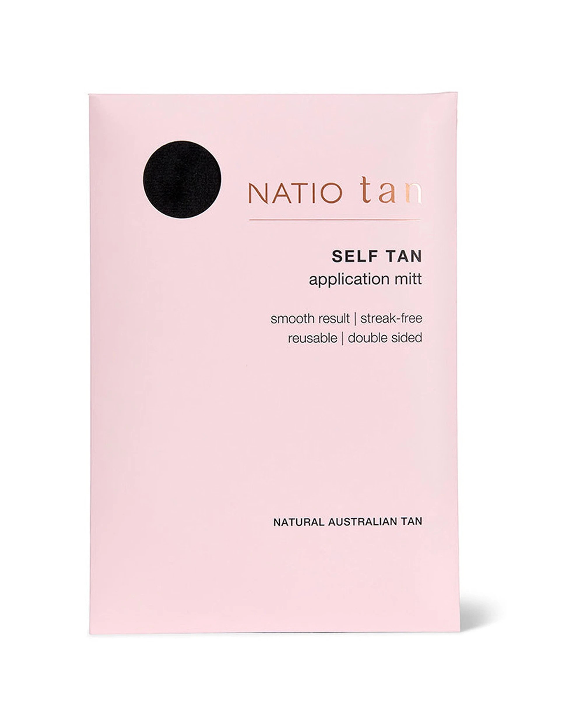 1 Natio Self Application Mitt Streakless Reusable Accessory Protects Hands Against Staining - Pink, 1 of 3