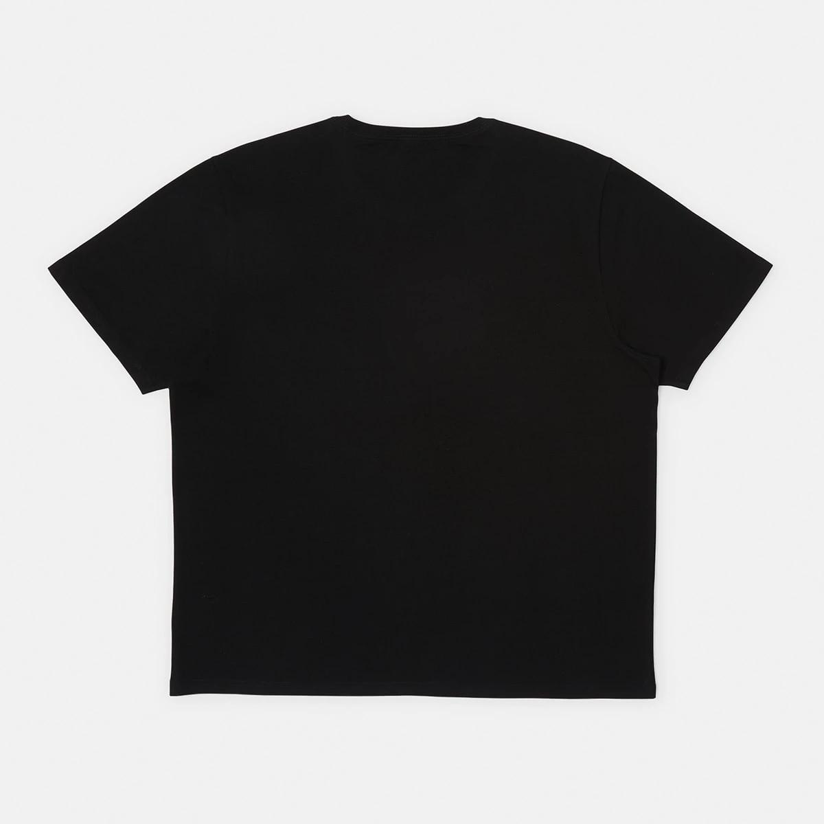6 Men's Larger Size Basic Short Sleeve T-shirt Black, 6 of 7