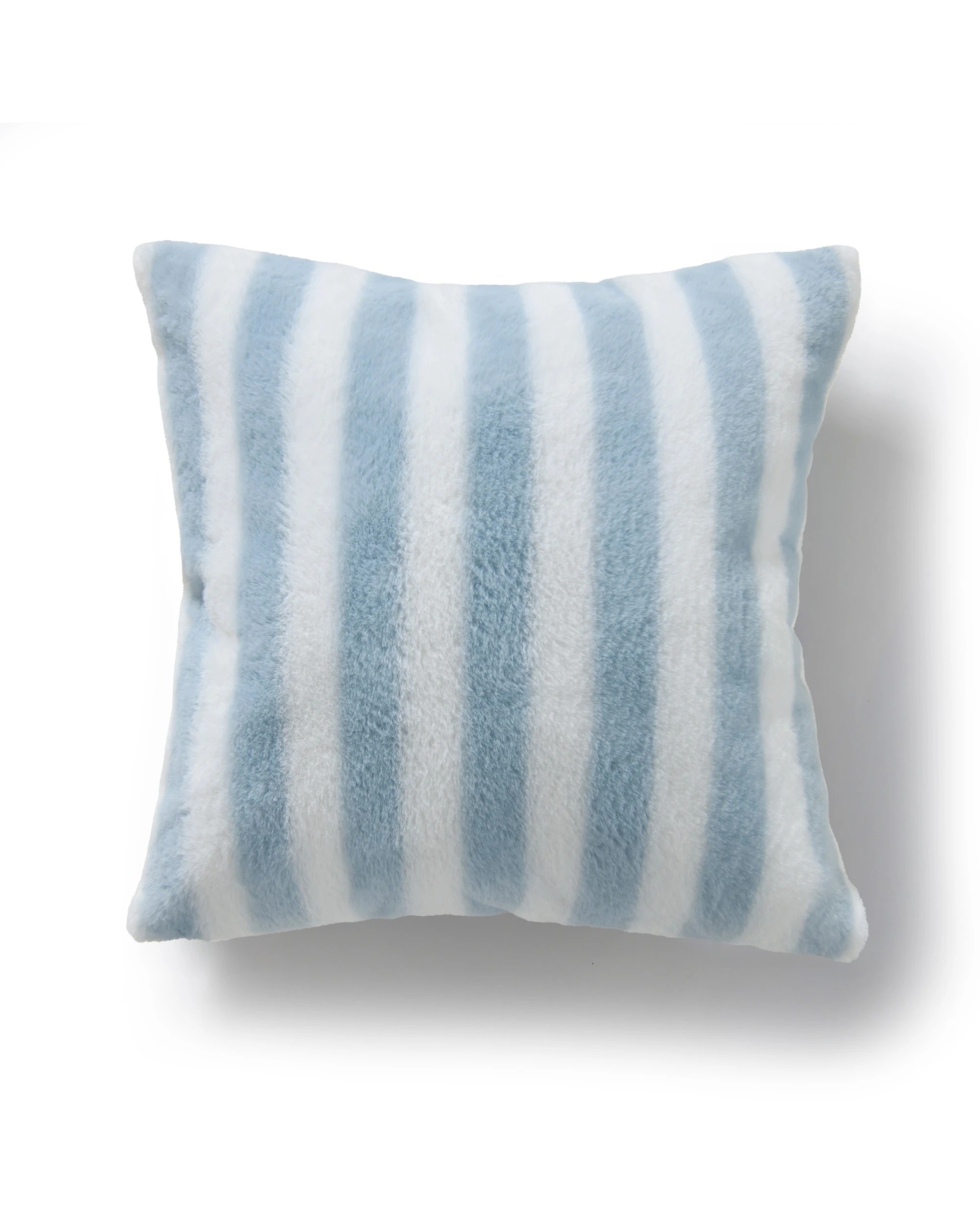 2 Dreamaker Wynter Reversible Faux Fur Cushion 50x50cm - Blue, 2 of 8