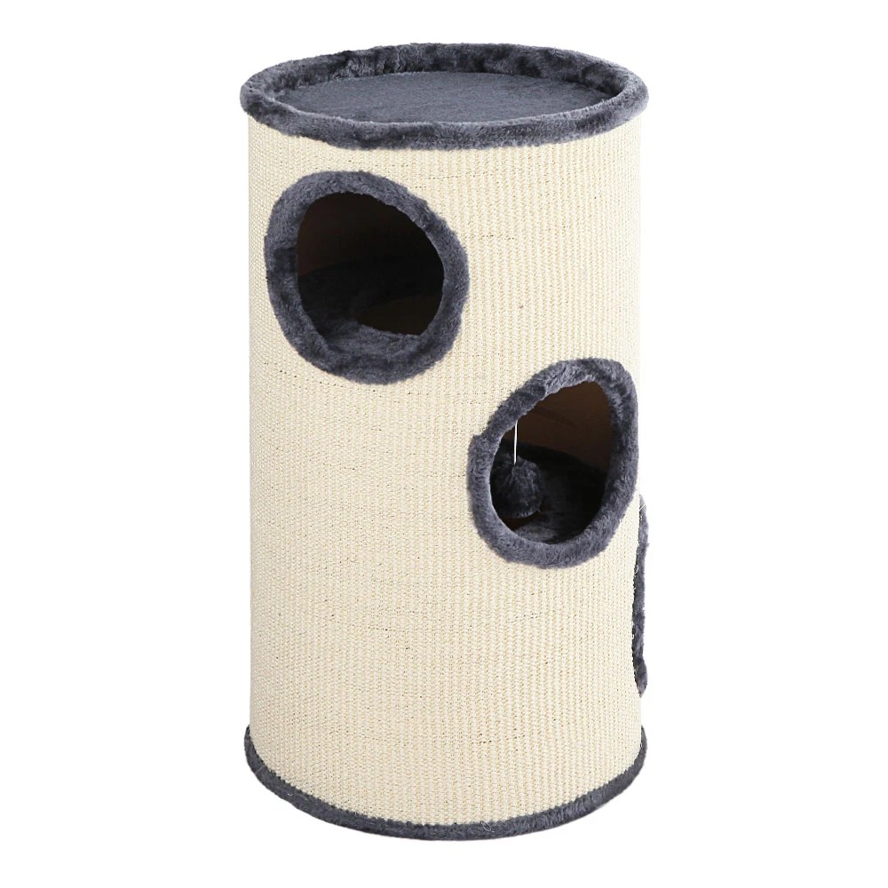 1 i.Pet Cat Tree 70cm Scratching Post Tower Scratcher Trees Wood Condo House Toys - Grey, 1 of 7