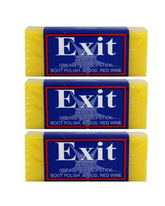 Exit Soap Stain Remover Grease Biro Blood Stain Multi Purpose Cleaner  Set of 3 - Yellow