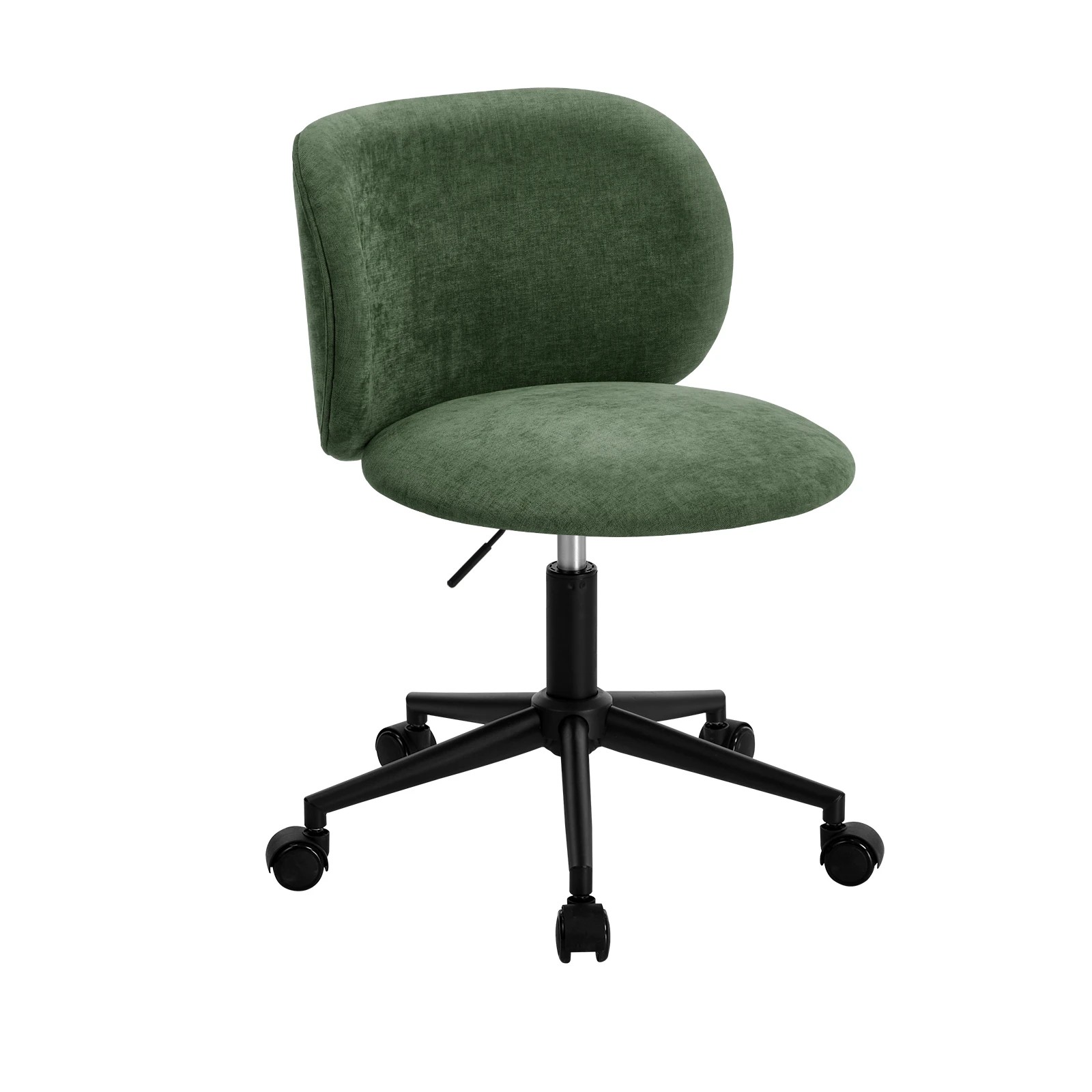 1 Oikiture Office Chair Swivel Armless Mid Back Ergonomic Chair Wheels - Green, 1 of 5