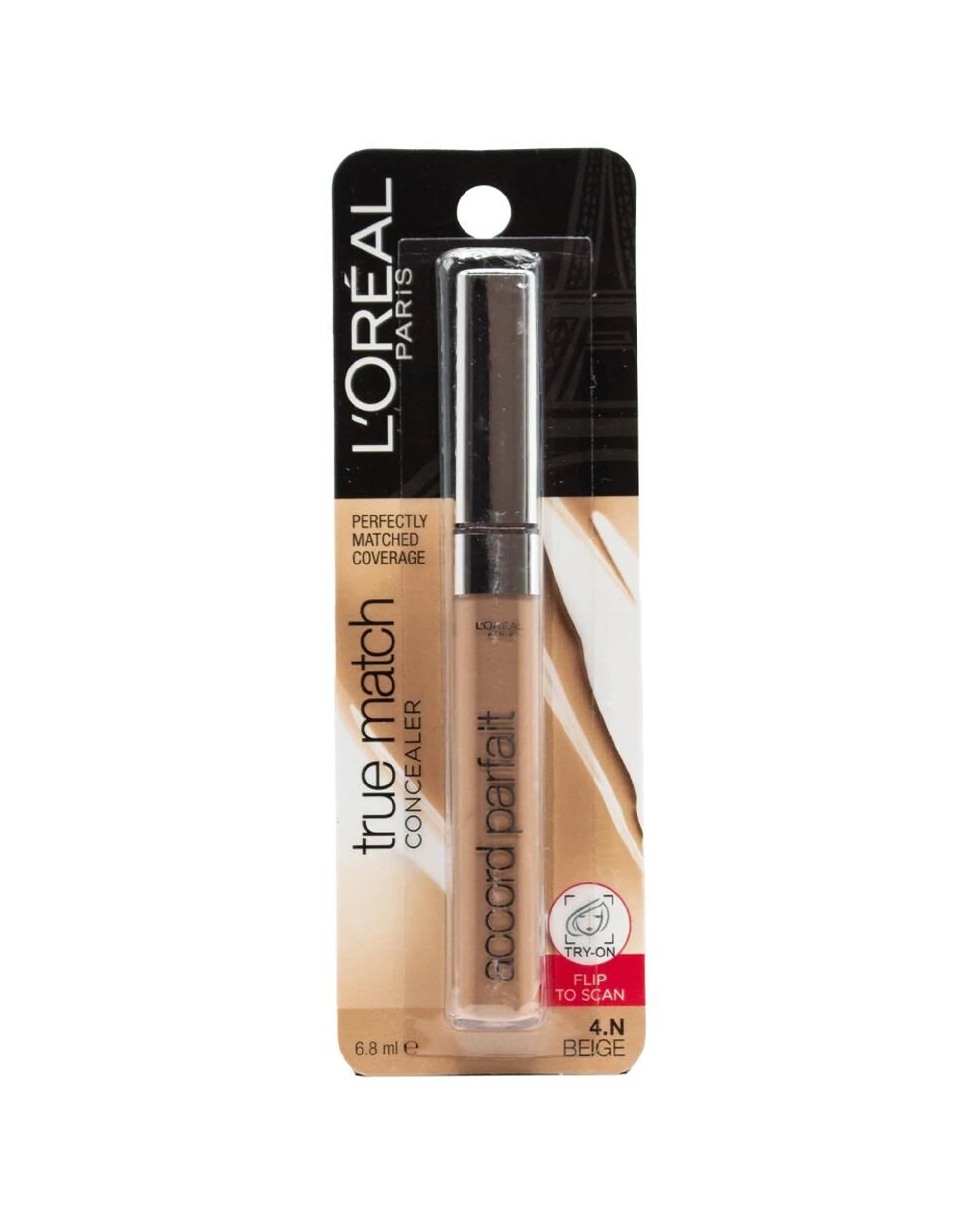 2 Loreal 2PK True Match Liquid Concealer Highly Pigmented Precise Application 4.N - Beige, 2 of 3