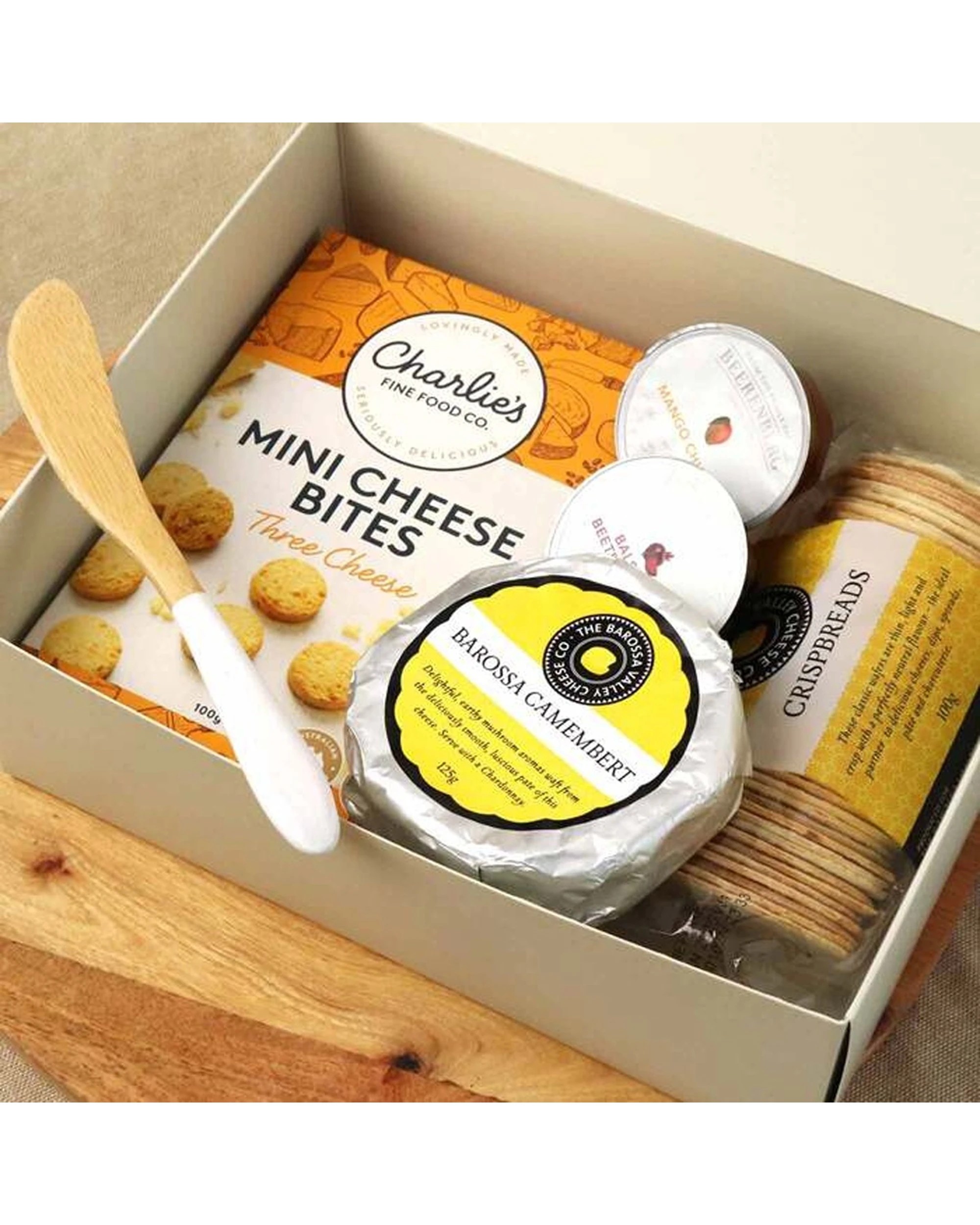 2 Edible Blooms Cheese Gift Box With Barossa Camembert Wooden Board - Multi, 2 of 5