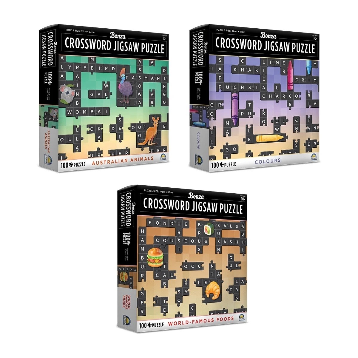 1 100 Piece Bonza Crossword Jigsaw Puzzle - Assorted, 1 of 10