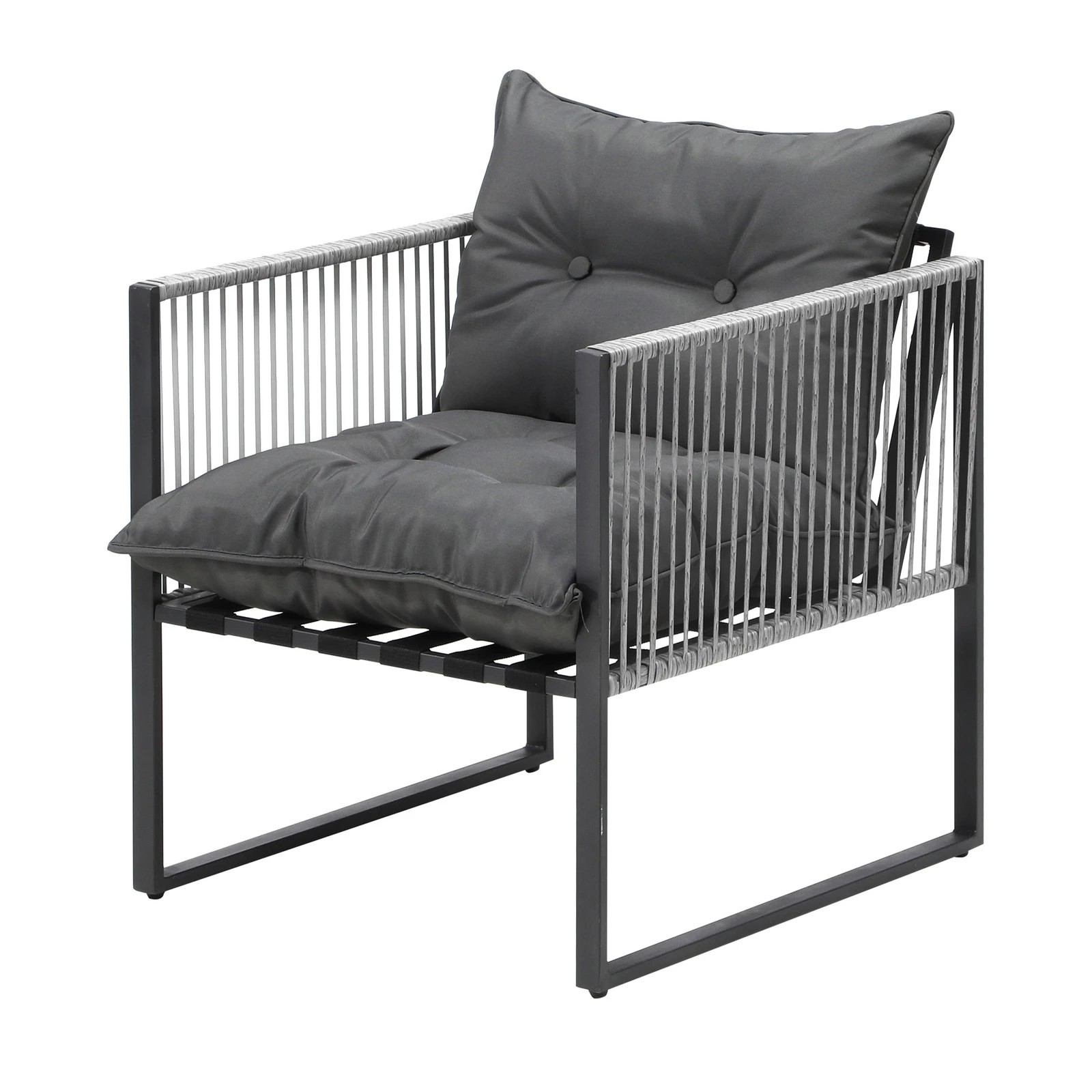 7 Livsip 3pcs Outdoor Dining Setting Patio Furniture Bistro Table Chairs Lounge
 - Multi, 7 of 10