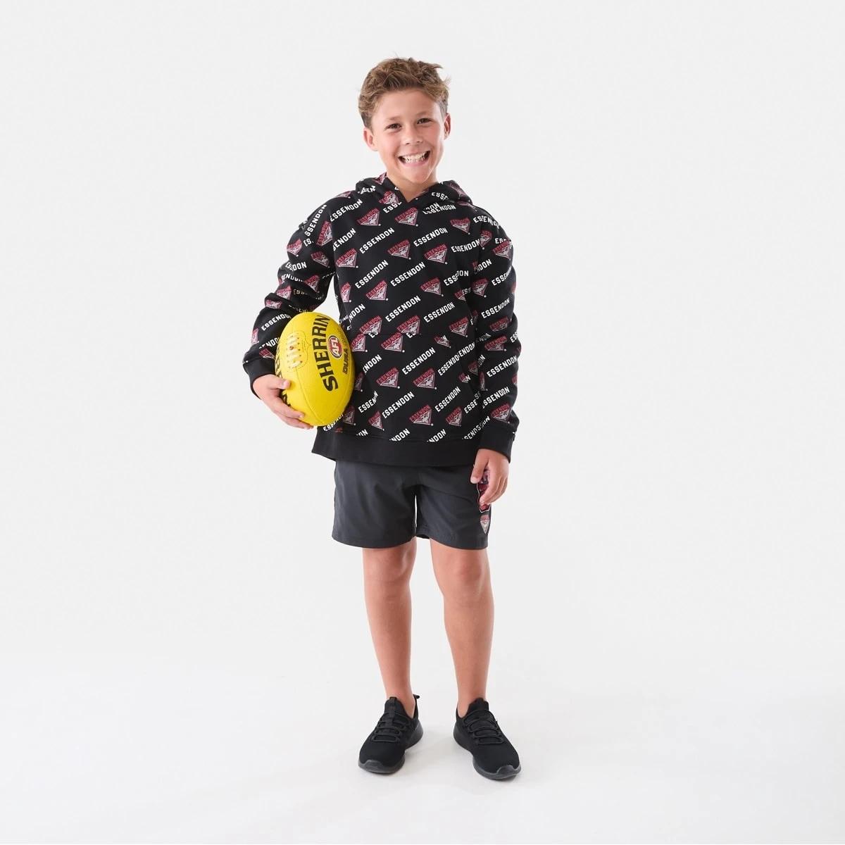 3 Official AFL Kids All Over Print Hoodie Essendon, 3 of 10