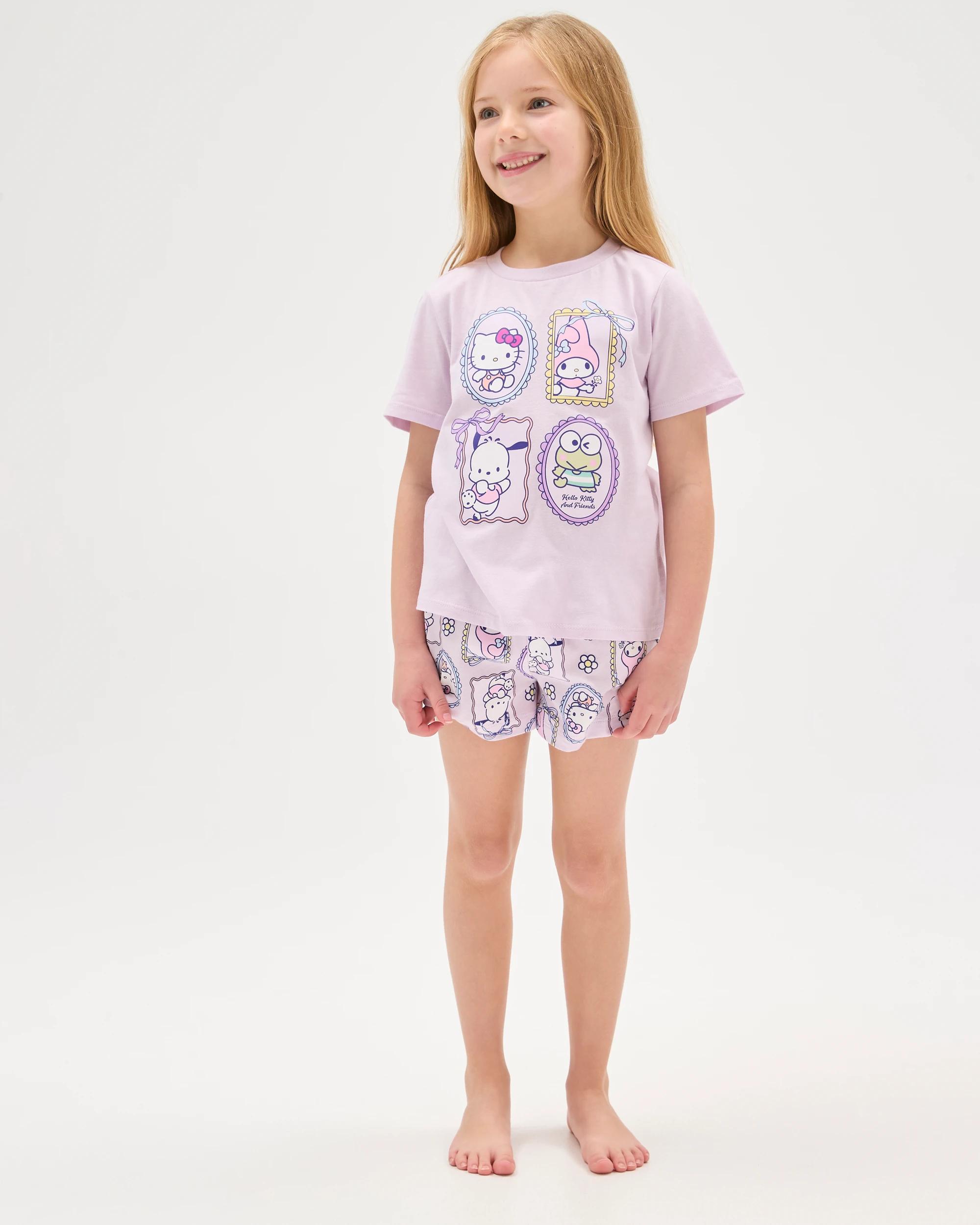 2 Hello Kitty Australian Cotton 2 Pack Younger Girls Pyjama Set HELLO KITTY MULTI, 2 of 7