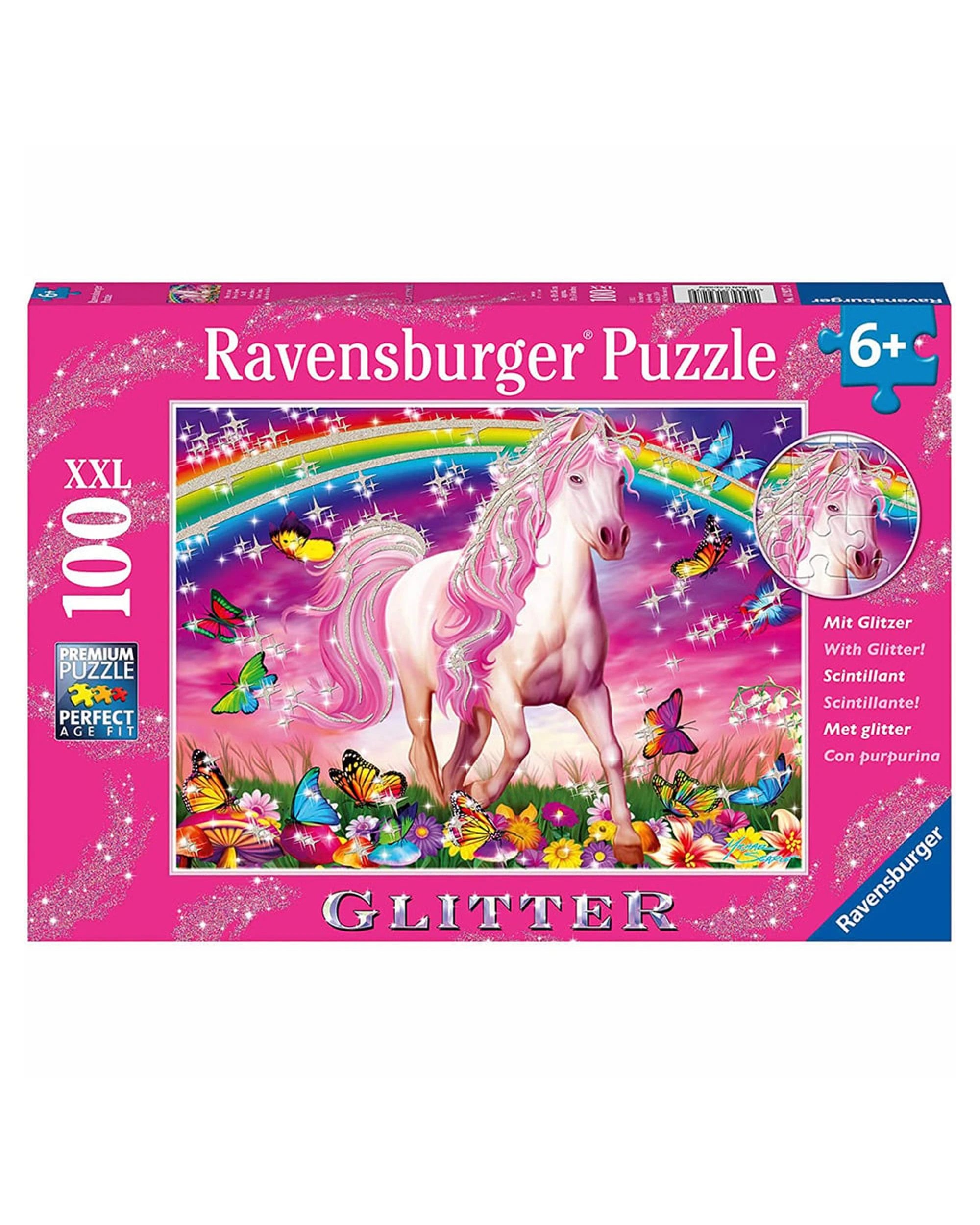 1 Ravensburger Horse Dream Glitter 100 Piece XXL Jigsaw Puzzle, 1 of 1