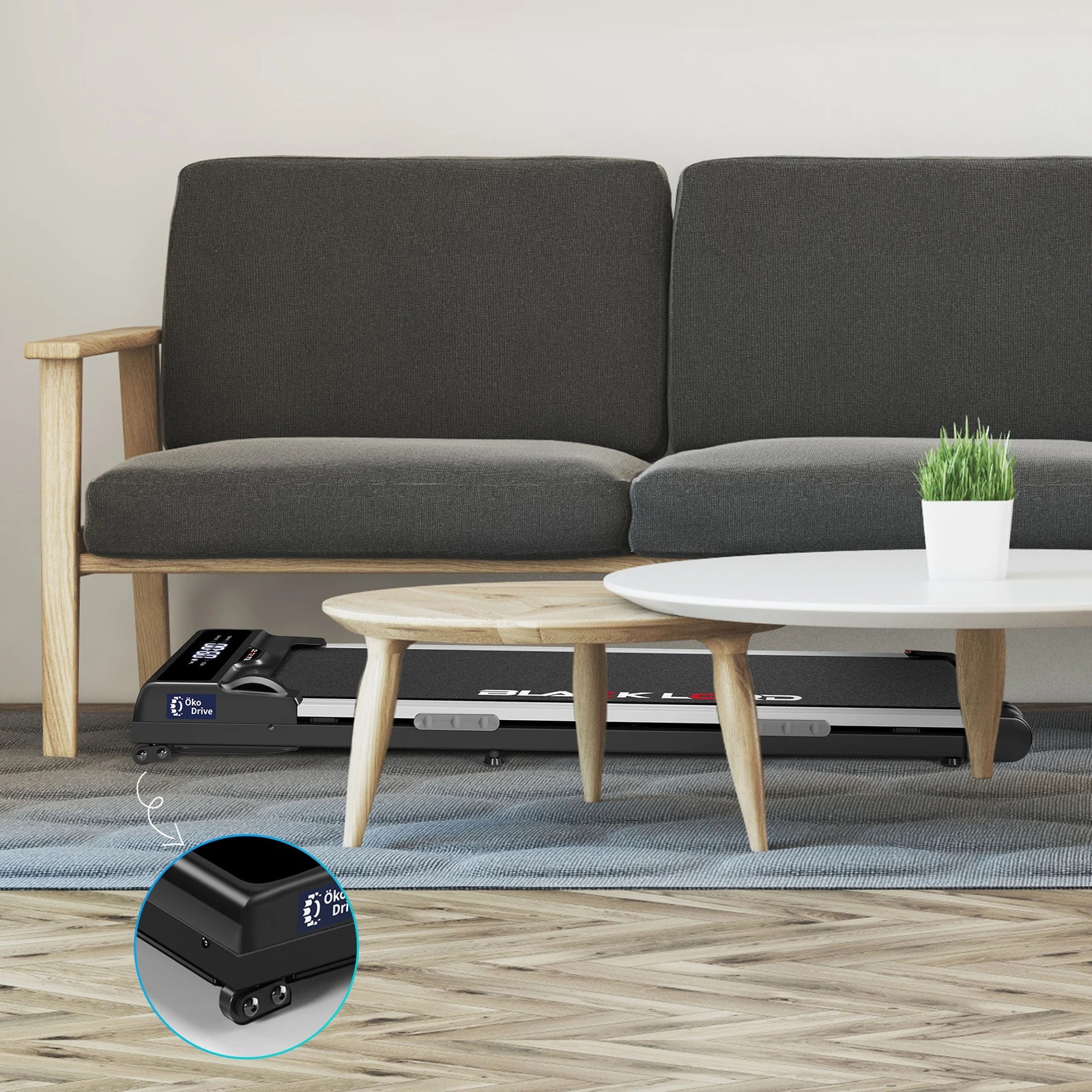 10 Black Lord Treadmill Electric Walking Pad Home Gym Incline Brushless Motor - Black, 10 of 10