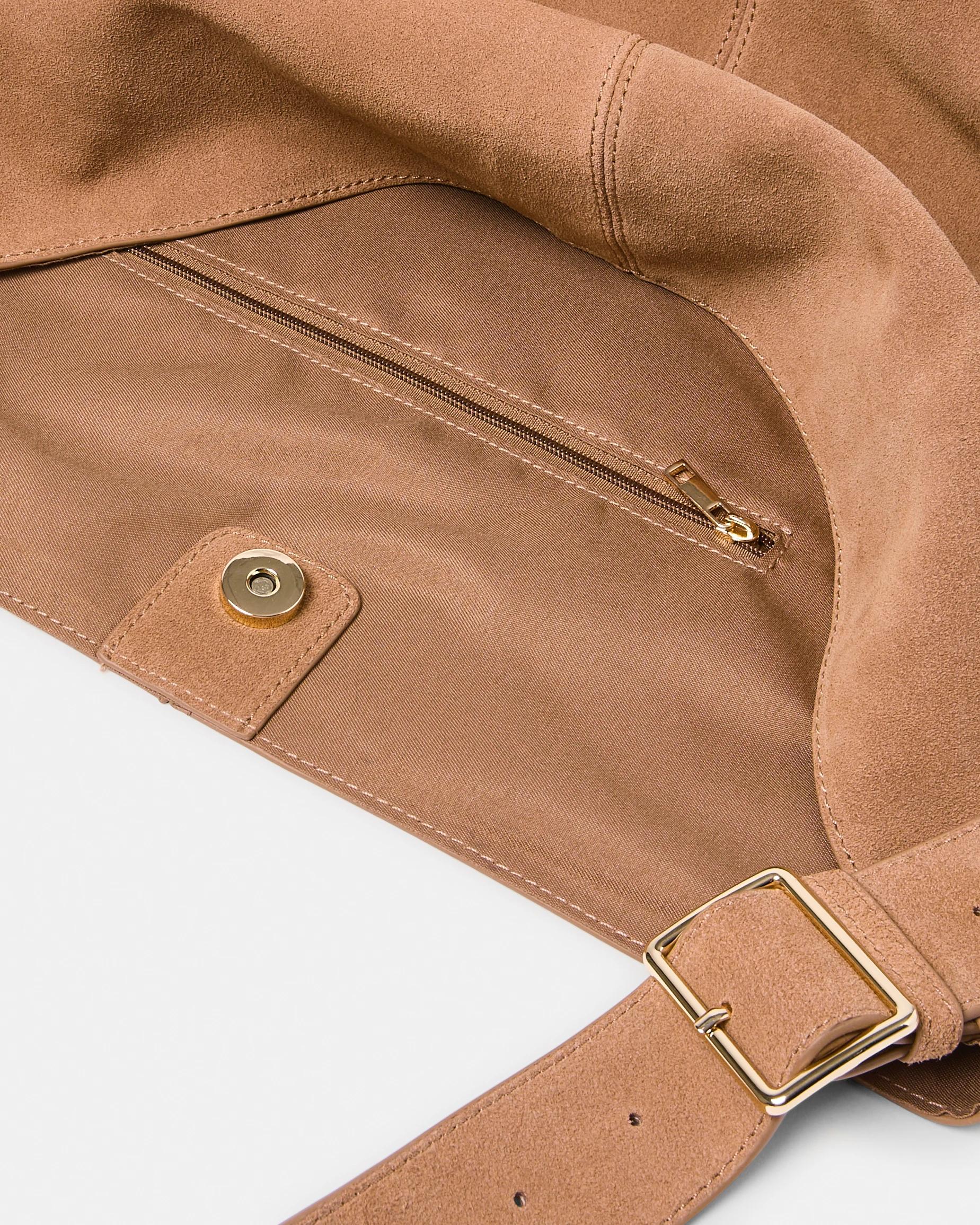 4 Leather Tote Bag Des Camel, 4 of 5