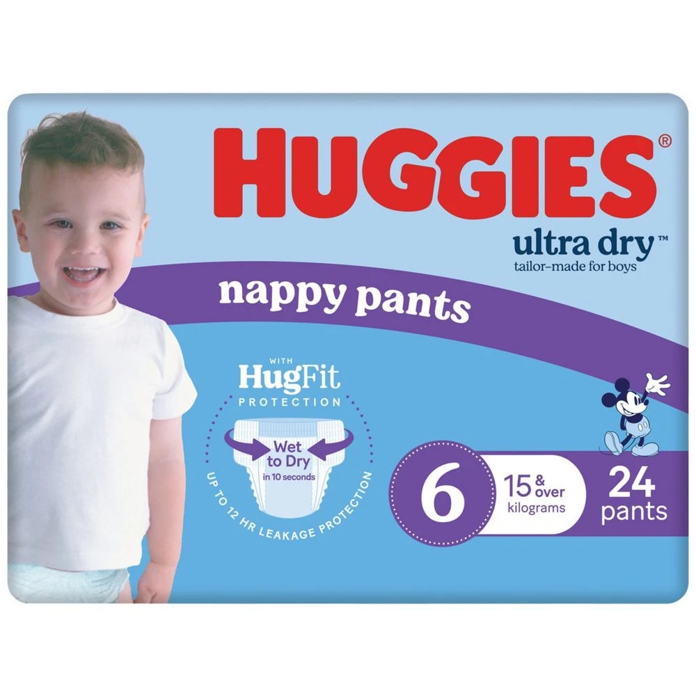 2 Huggies Nappy Pants Junior Boy 24 Pack, 2 of 10