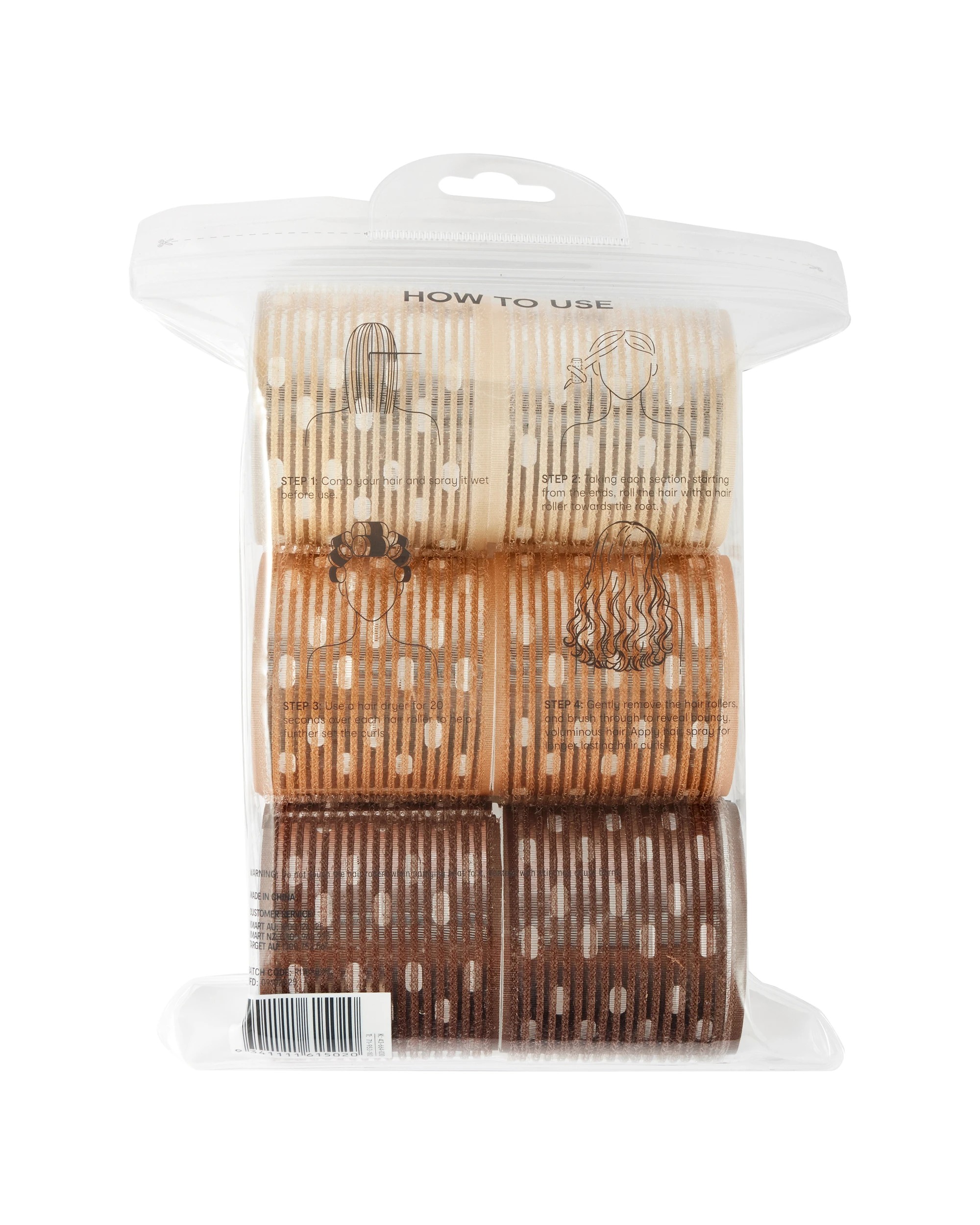 4 OXX Haircare 6 Piece Jumbo Thermal Blow Dry Rollers, 4 of 4