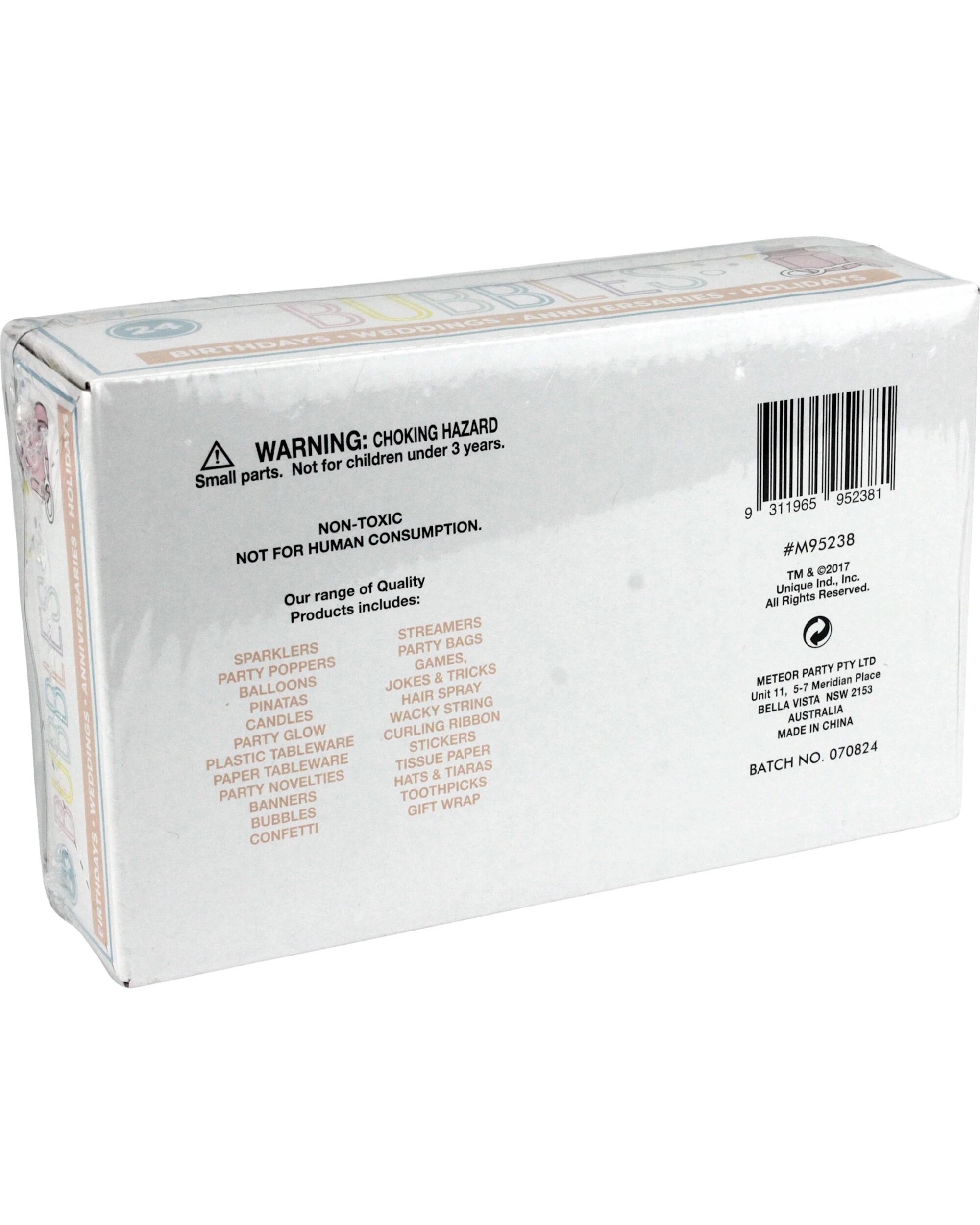 4 Unique Mini Pastel Bubble Bottles Pack of 24 - Assorted Pastel, 4 of 4