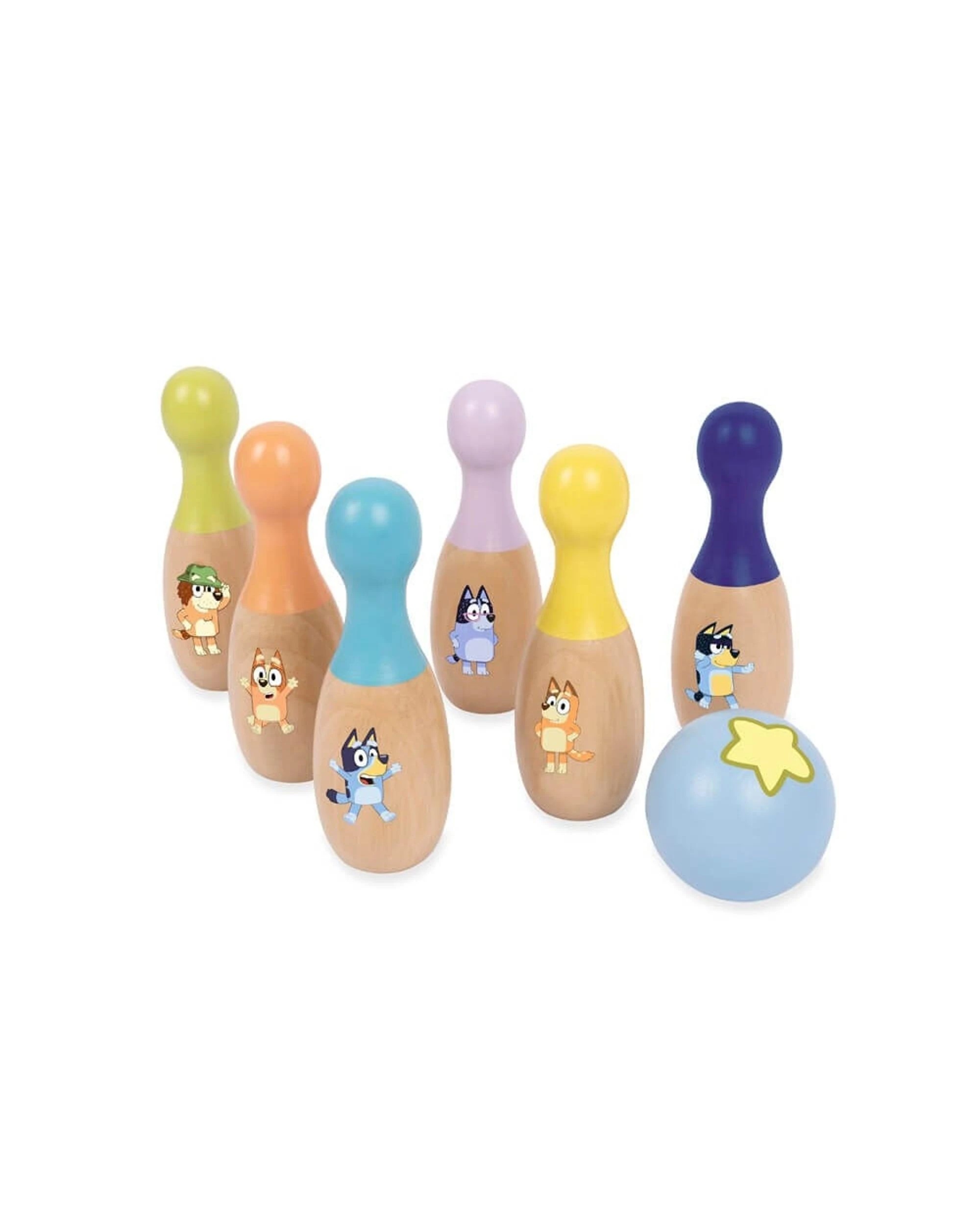 2 Bluey Wooden Skittle Set, 2 of 3