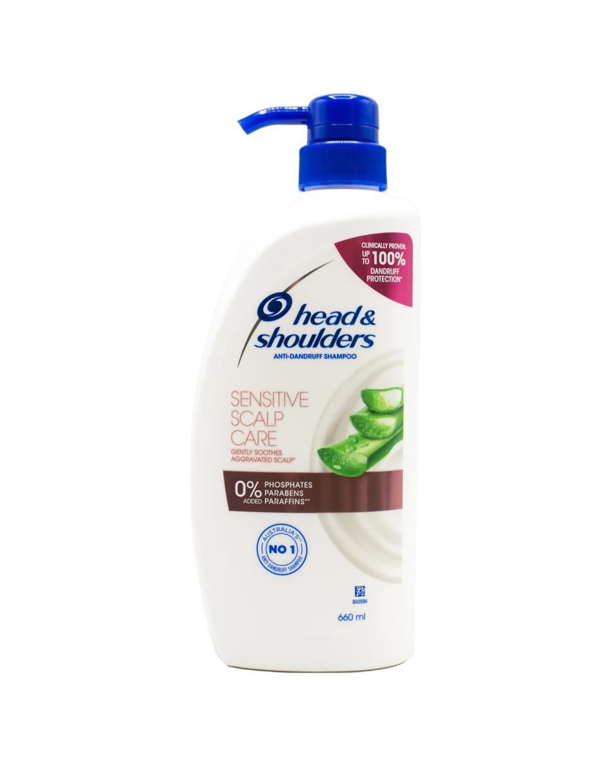 2 HEAD AND SHOULDERS 6PK Anti Dandruff Shampoo Sensitive Scalp Care Aloe Vera 660ml - White, 2 of 3