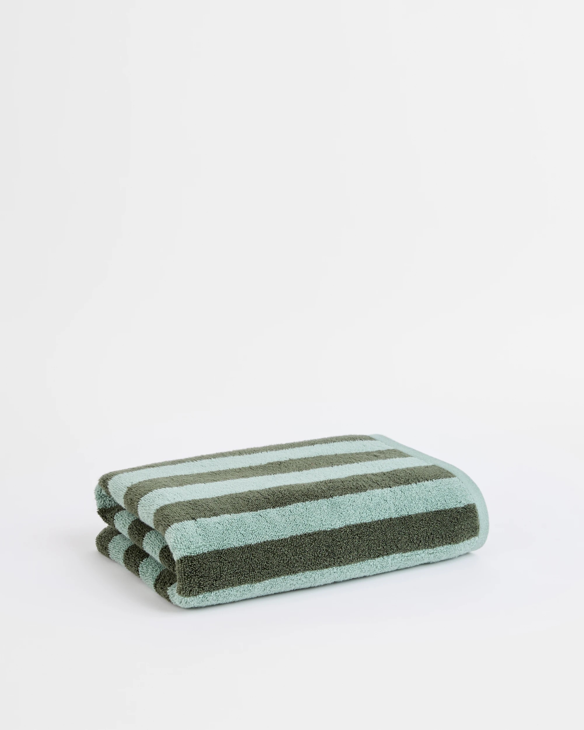 1 Target Rayne Australian Cotton Stripe Bath Towel - Green, 1 of 3