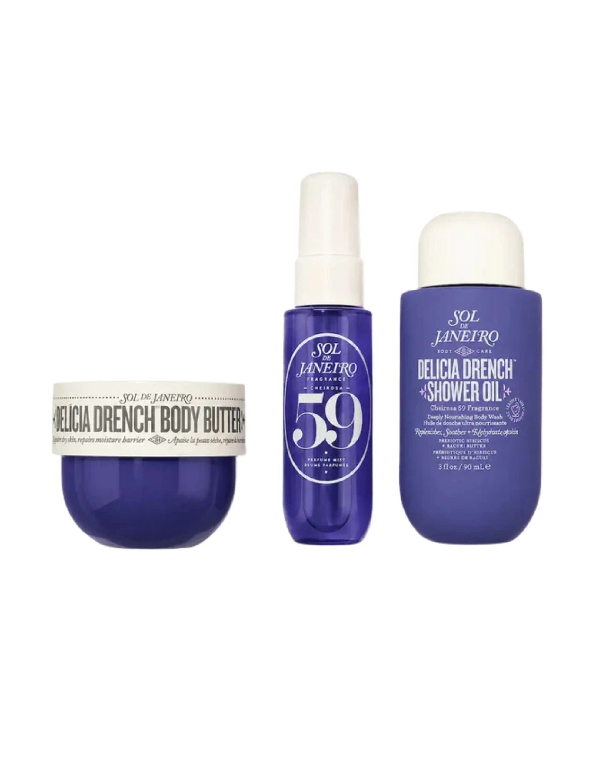 2 Sol de Janeiro Delicia Drench Jet Set (Body Butter 50ml, Shower Oil 90ml, Perfume Mist 30ml), 2 of 3