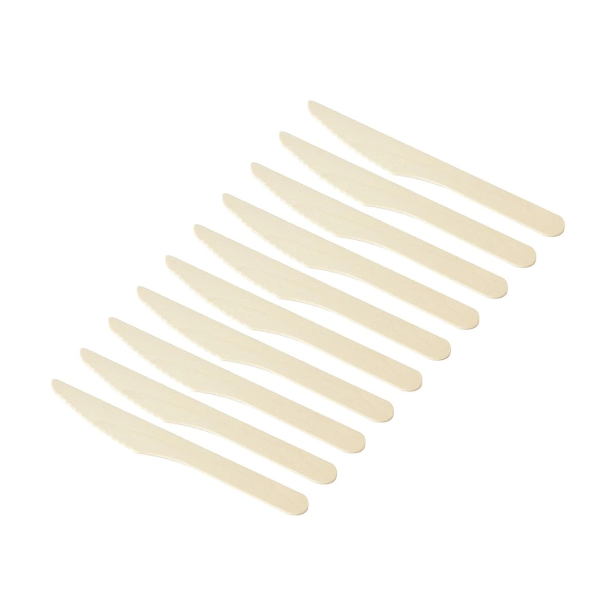 1 10 Piece Wooden Knives, 1 of 6