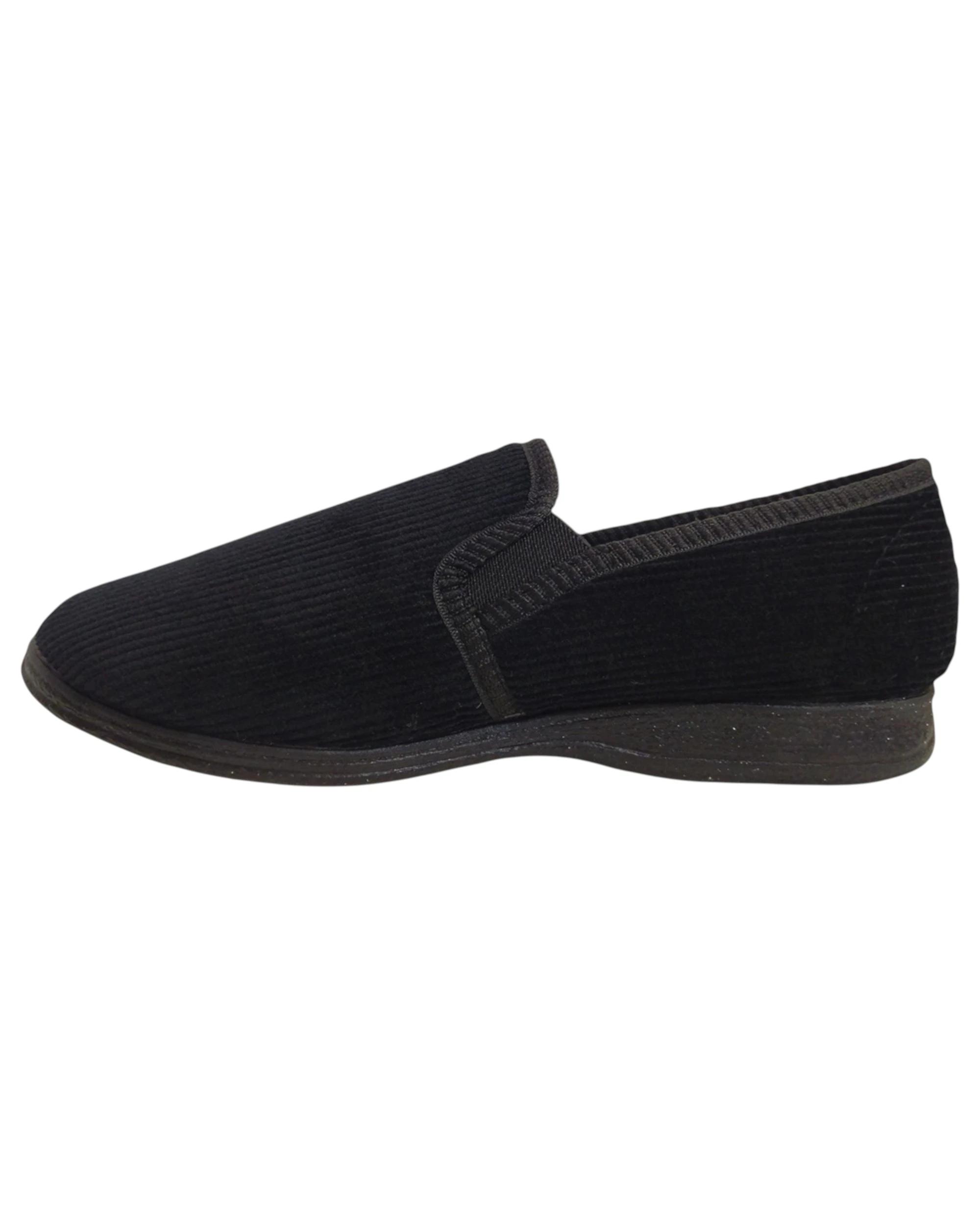 3 Grosby Blake 2 Slippers Mens Slipper Black Slip On Slippers BLACK, 3 of 5