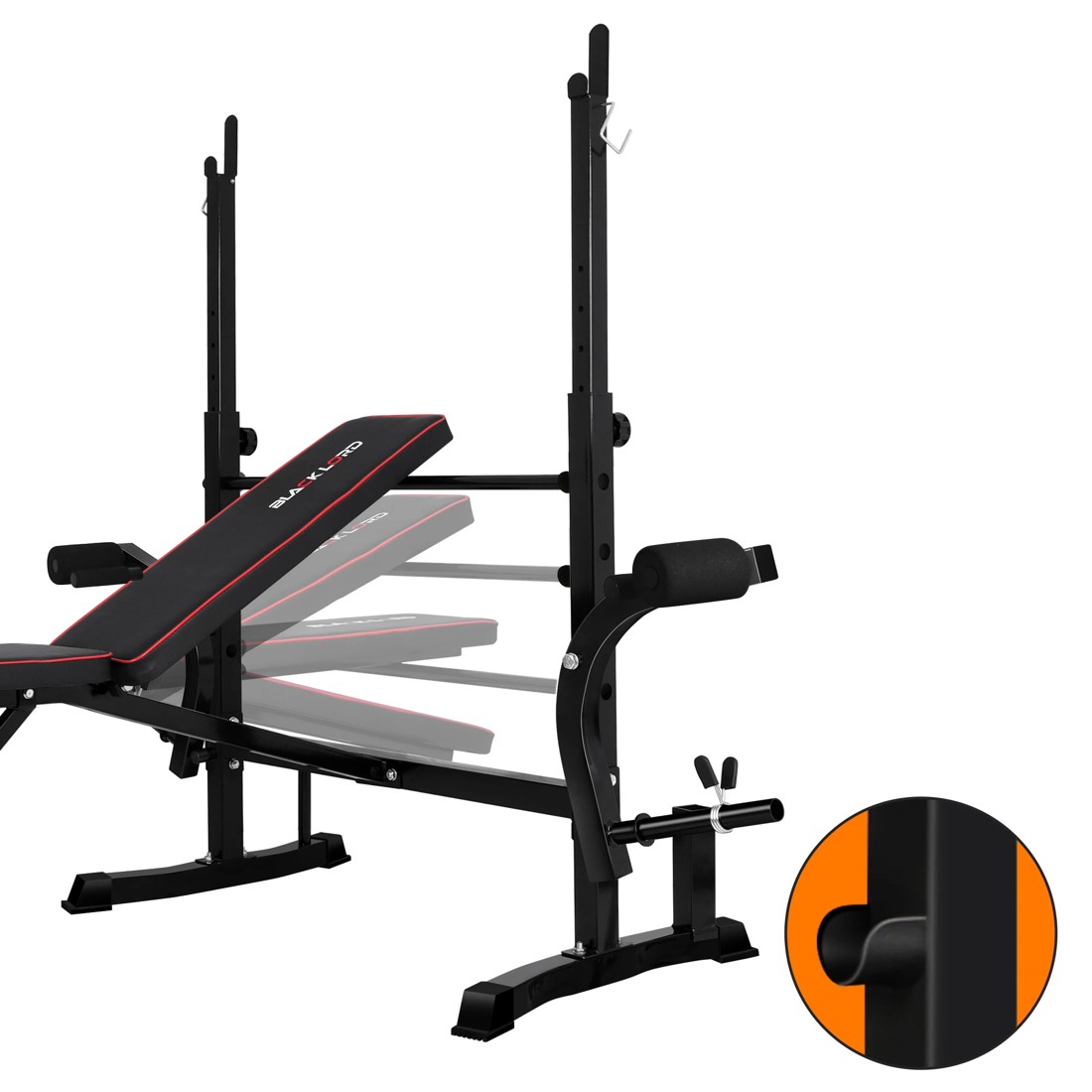 7 Black Lord Weight Bench 14in1 Press Multi-Station Fitness Home Gym Equipment, 7 of 9