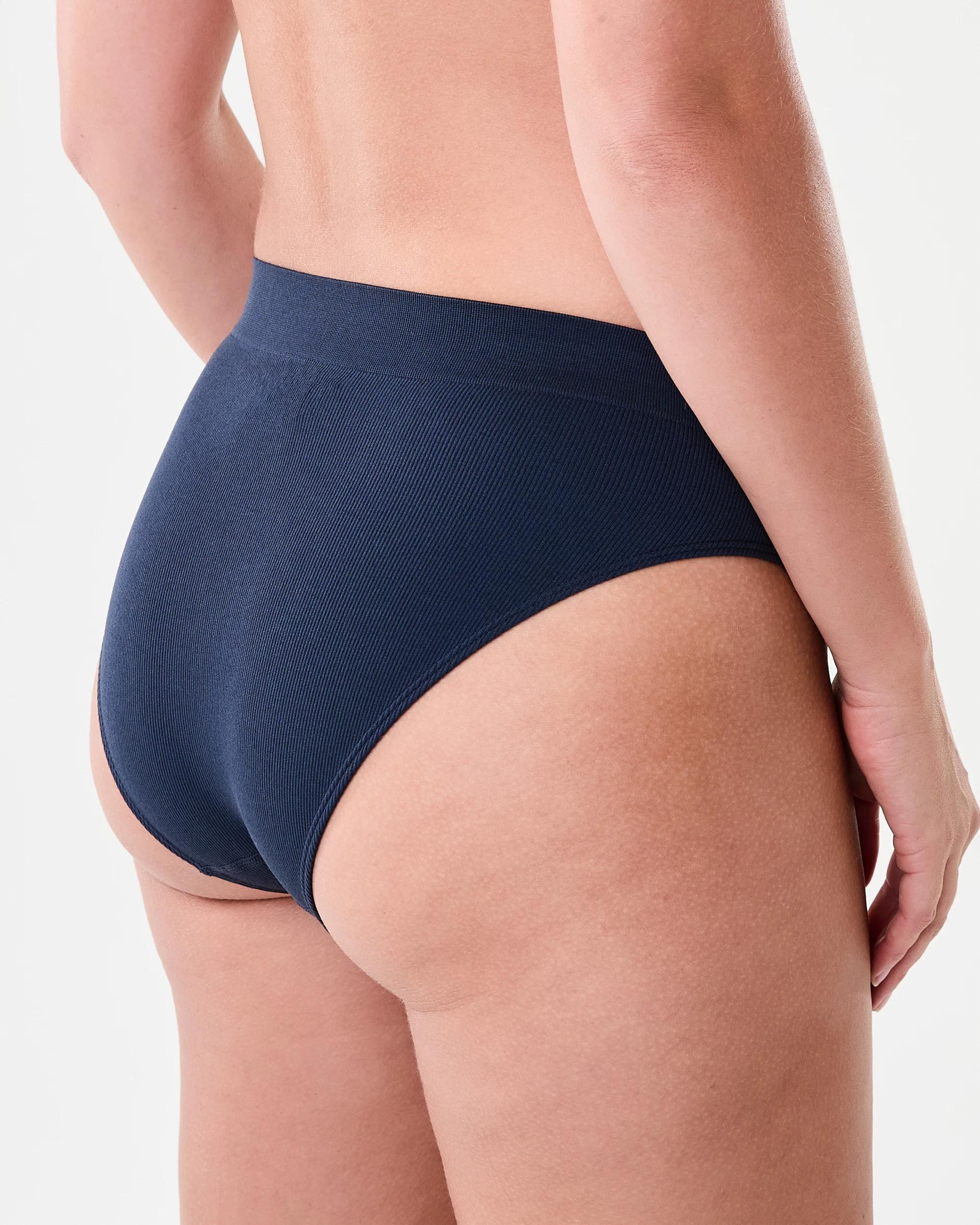 7 3 Pack Ribbed Seamfree Hi-Waist Bikini Briefs Rq Pk Nb, 7 of 8