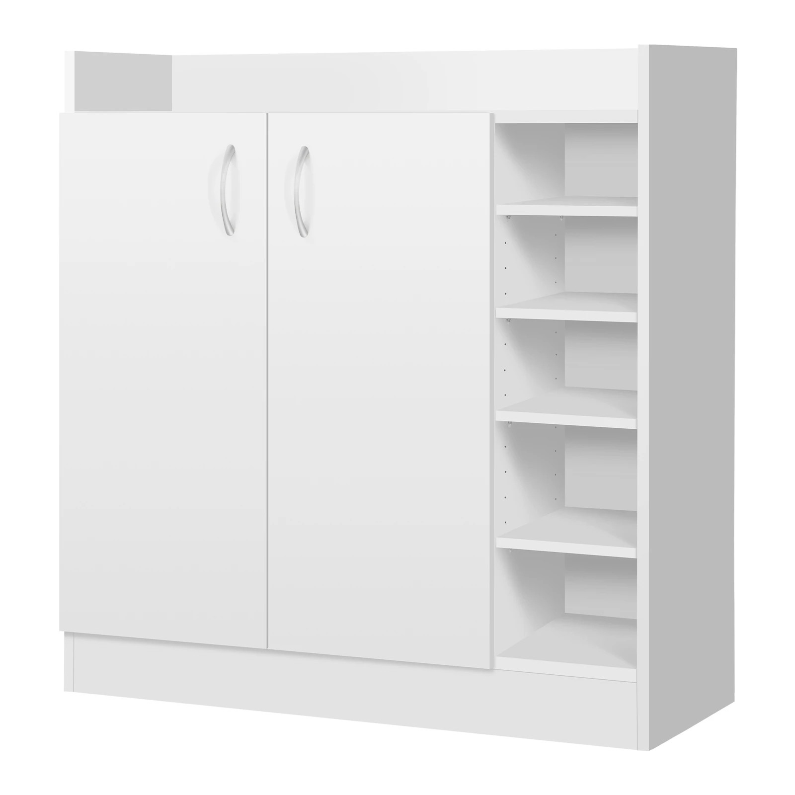 1 Alfordson Shoe Cabinet Storage Rack 21 Pairs - White, 1 of 10