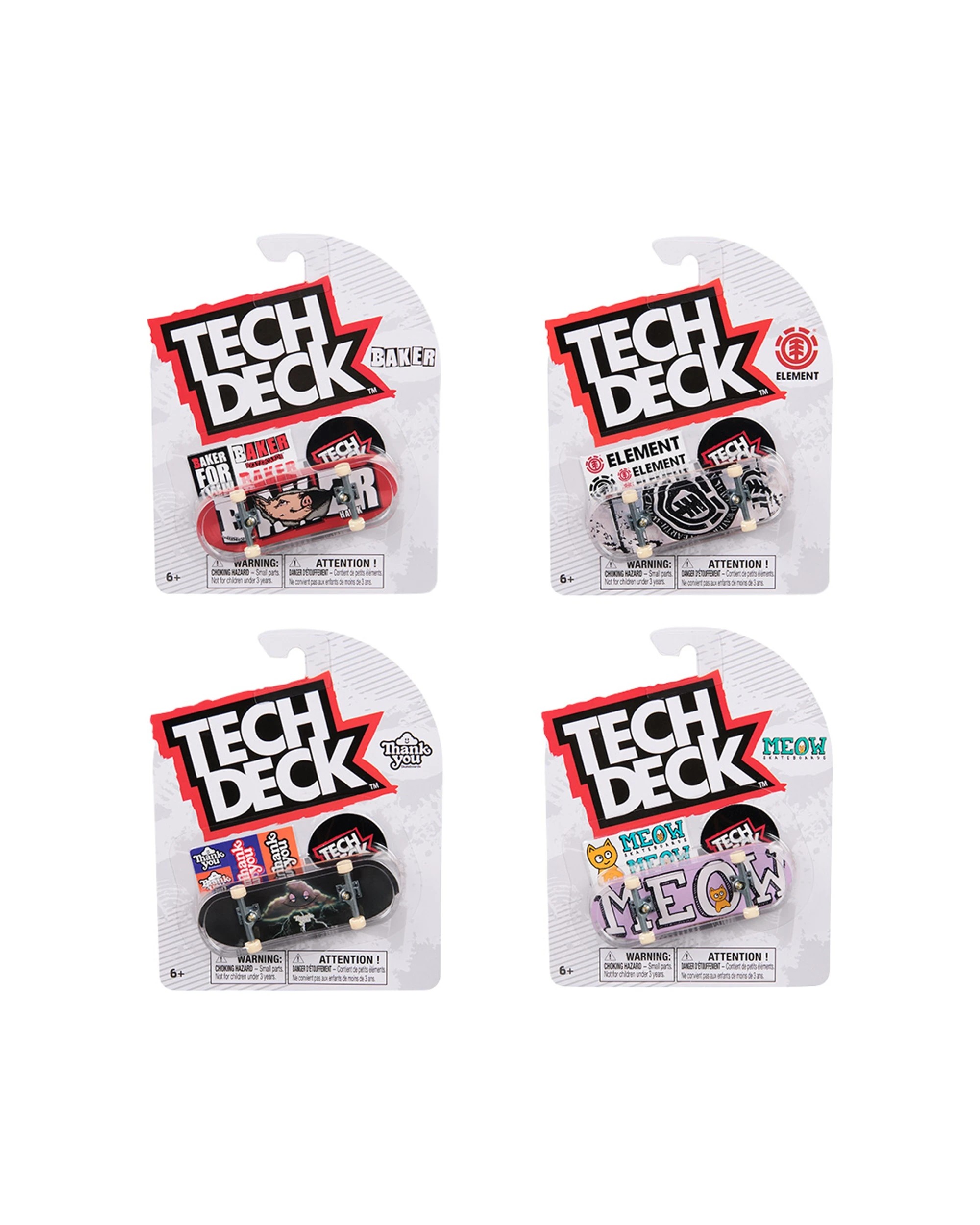 3 Tech Deck Finger Skateboards Kids Play Toy 96mm - Multi, 3 of 5