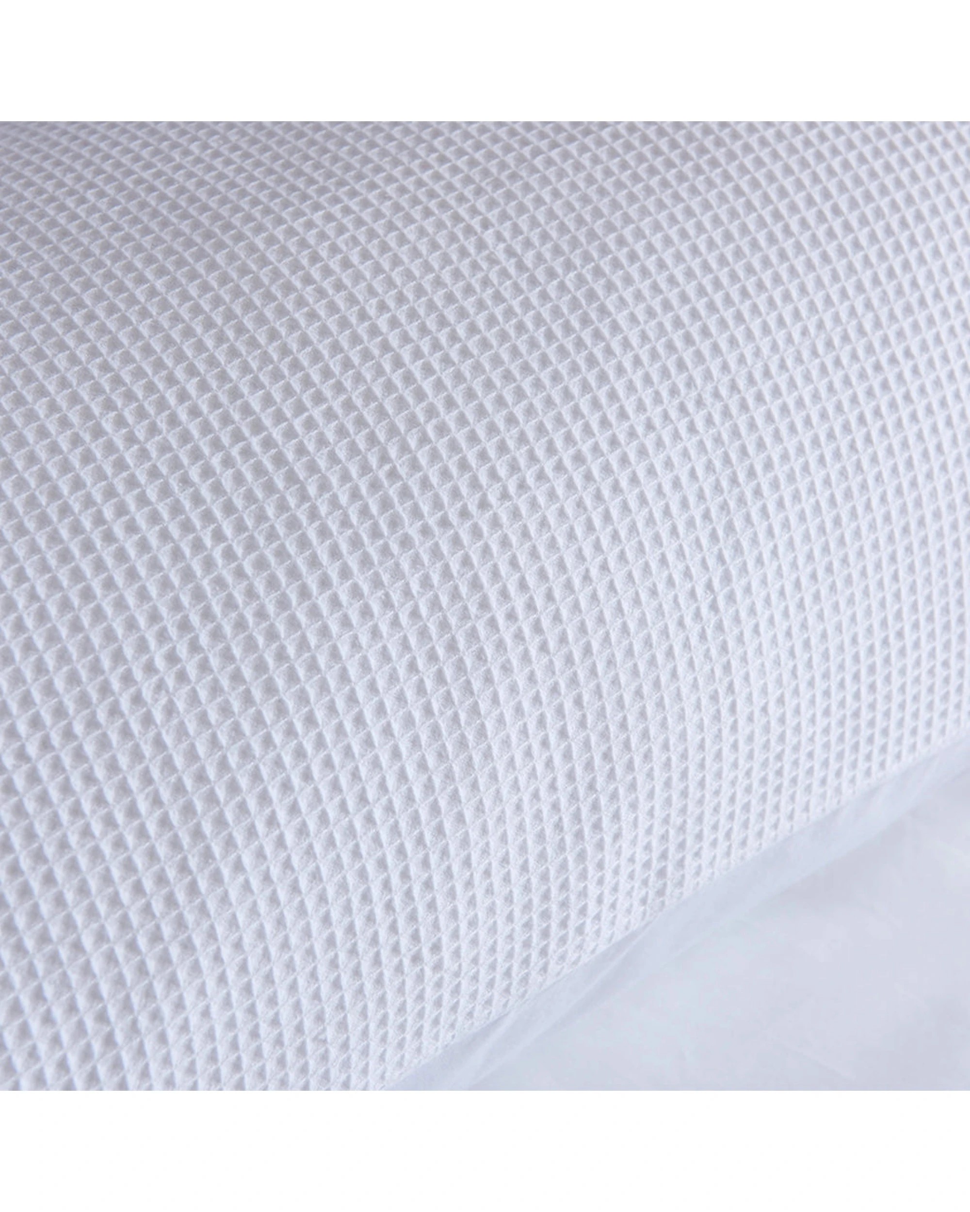 6 Cotton More 2pc Waffle Weave Pillowcases Cushion Covers 45x45cm - White, 6 of 7