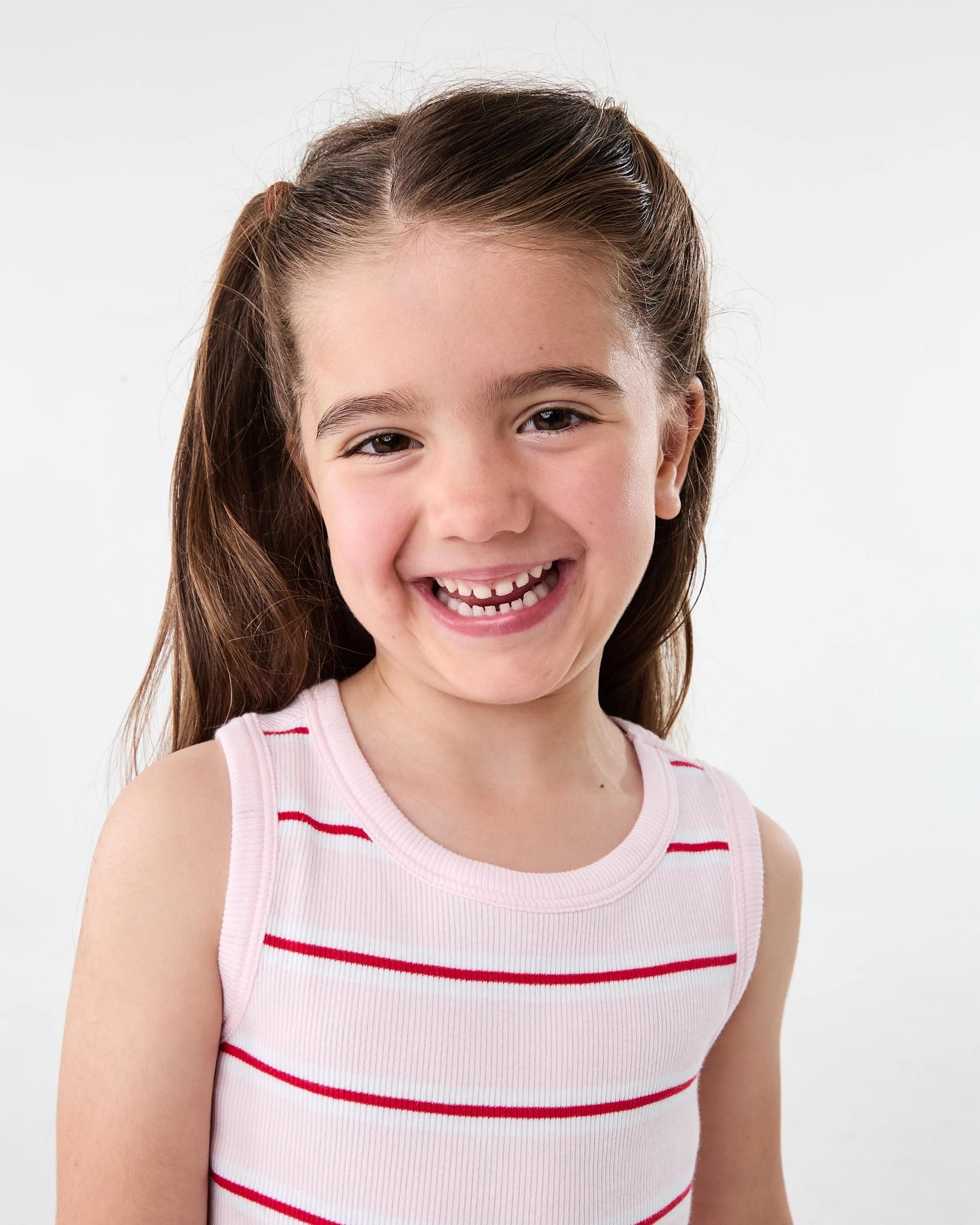 3 Rib Tank Top Pnk Stripe, 3 of 6