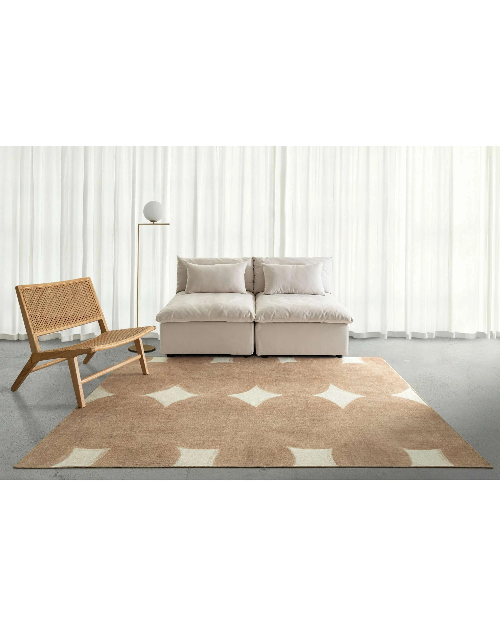 2 Loopsie Grove Indoor Outdoor Washable Rug-330cm x 240cm - Beige, 2 of 8