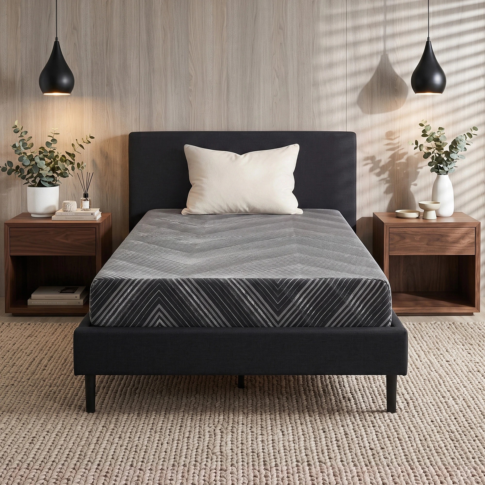9 Giselle Bedding 25cm Memory Foam Mattress Gel Infused Foam Removable Cover - King Single Bed - Multi, 9 of 9