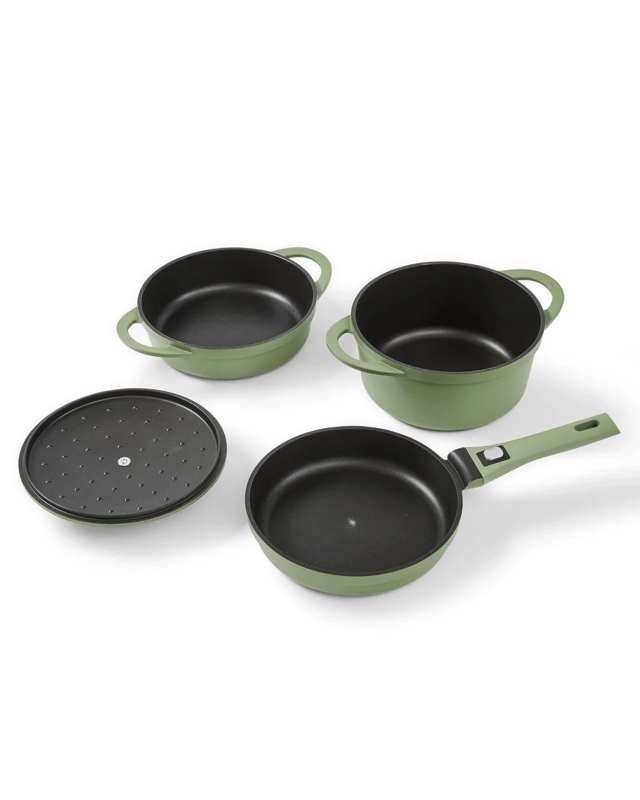3 Piece Cast Aluminium Cookware Set - G