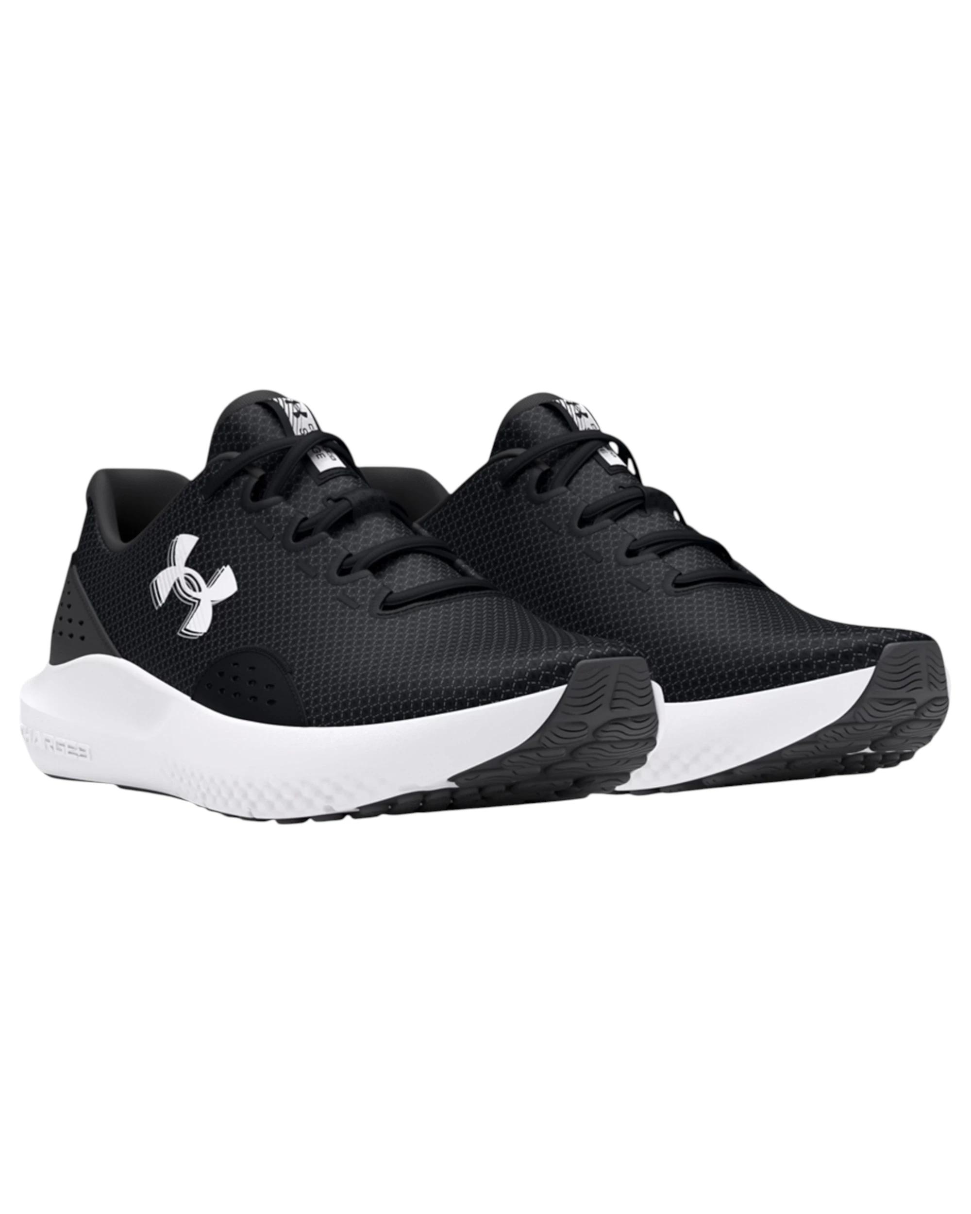 4 Under Armour Mens Surge 4 Black/ White Athletic Shoes BLACK/WHITE, 4 of 5