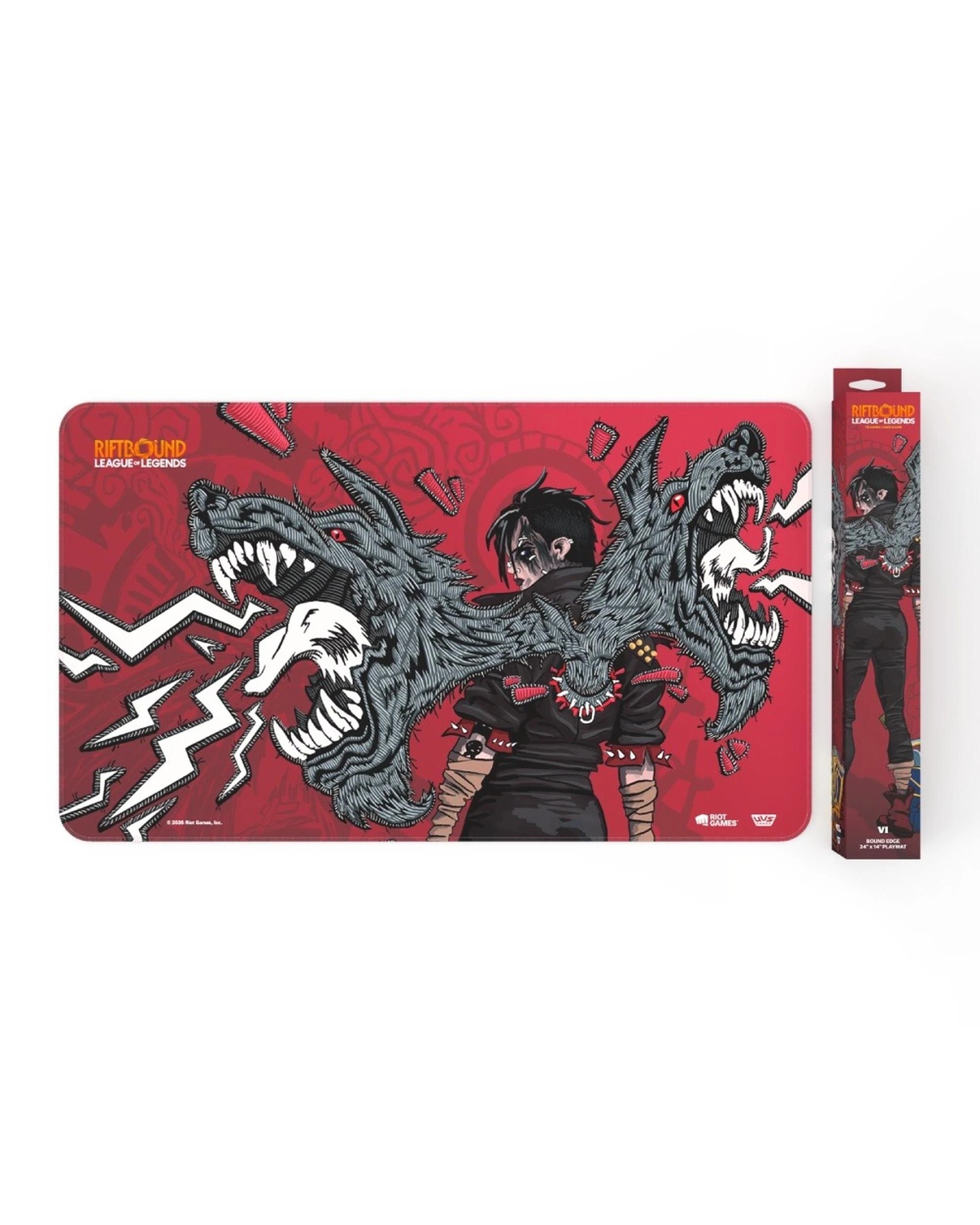 1 Riftbound: League of Legends TCG Unleashed Playmat - Vi, Piltover Enforcer, 1 of 1