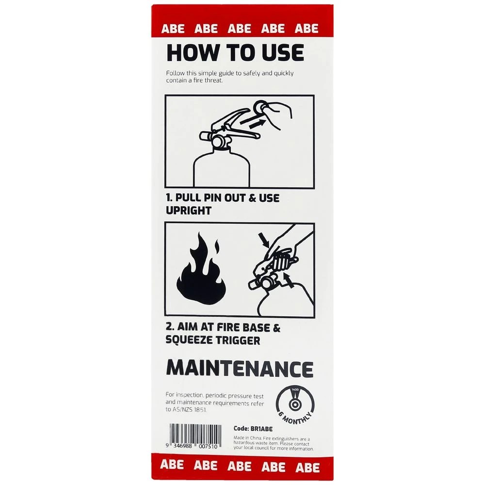 6 Trafalgar Portable ABE Fire Extinguisher 4.5kg, 6 of 6