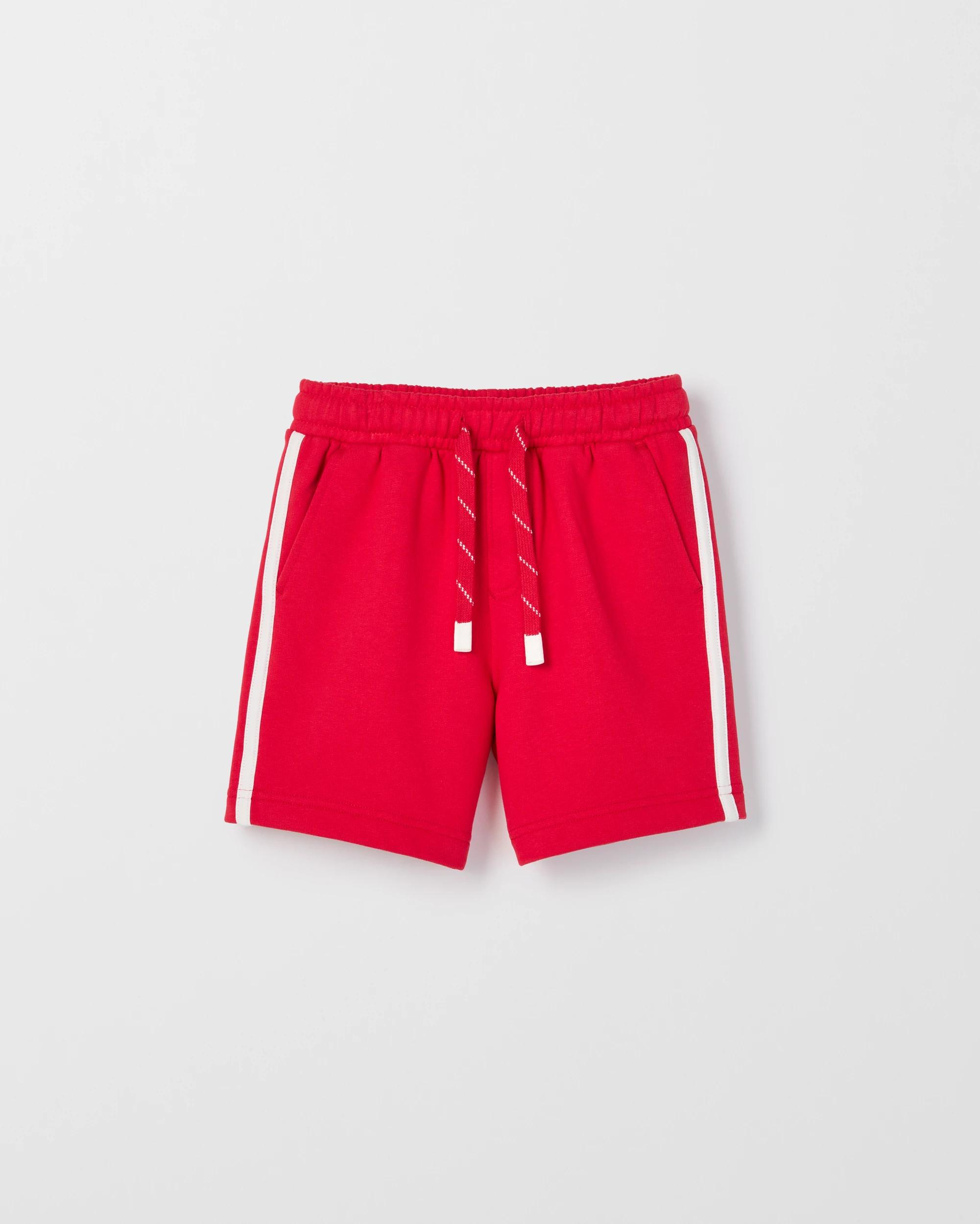 1 Target Kids Australian Cotton Blend Elastic Waist Shorts RED, 1 of 2