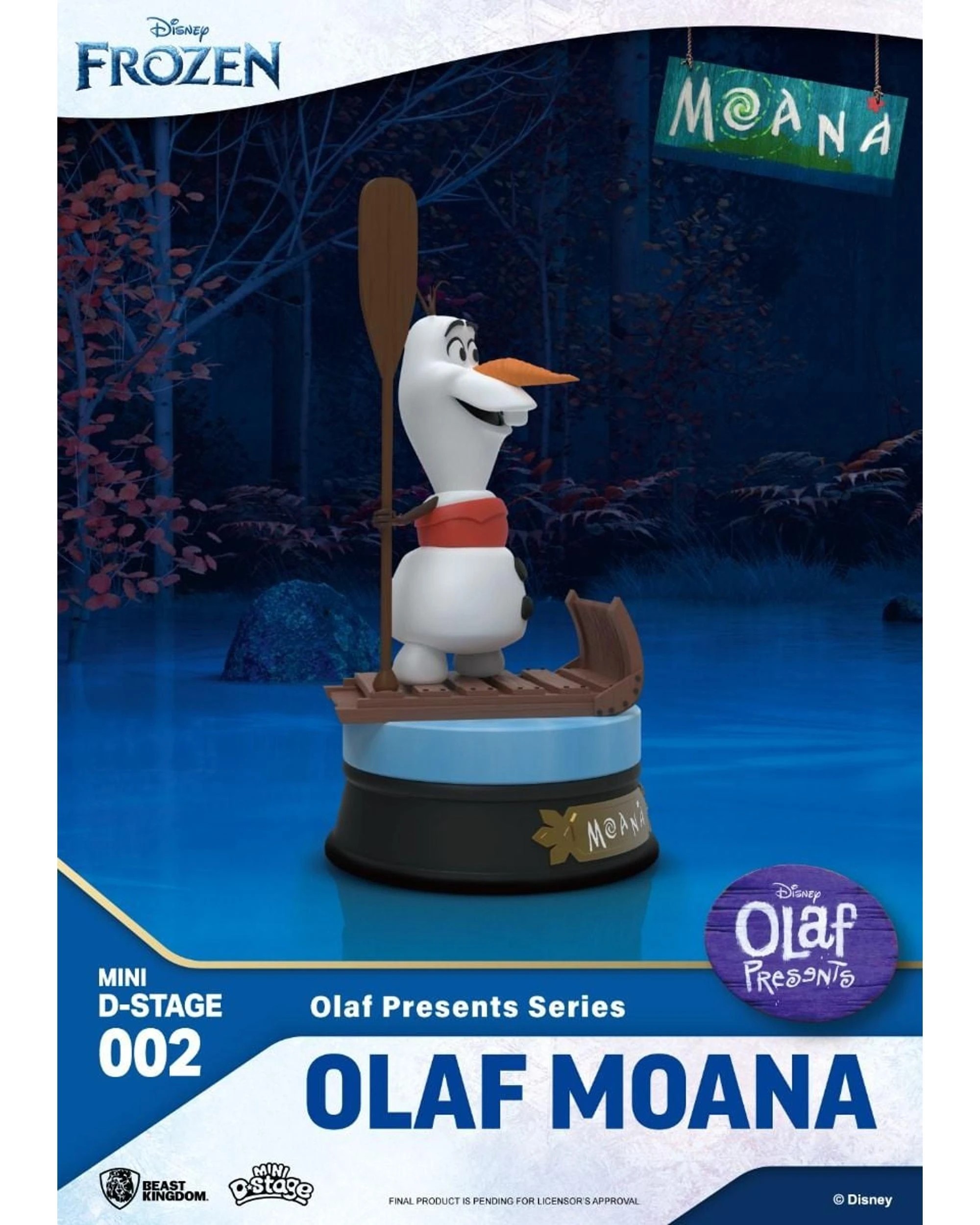 4 Beast Kingdom Mini D Stage Disney Olaf Presents Series Olaf Moana Figure, 4 of 6