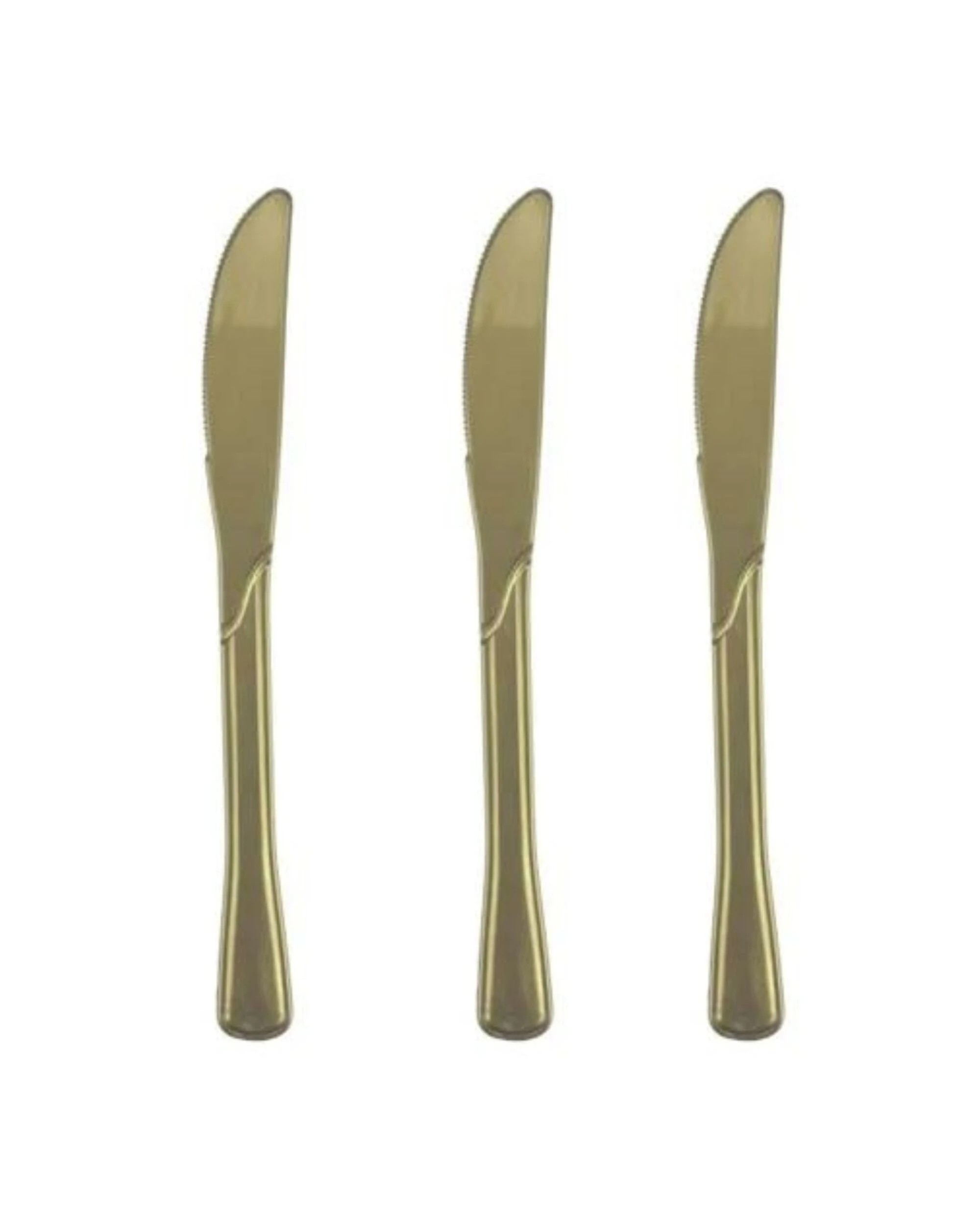 1 Alpen Reusable Knives Pack of 20 - Gold - Gold, 1 of 3