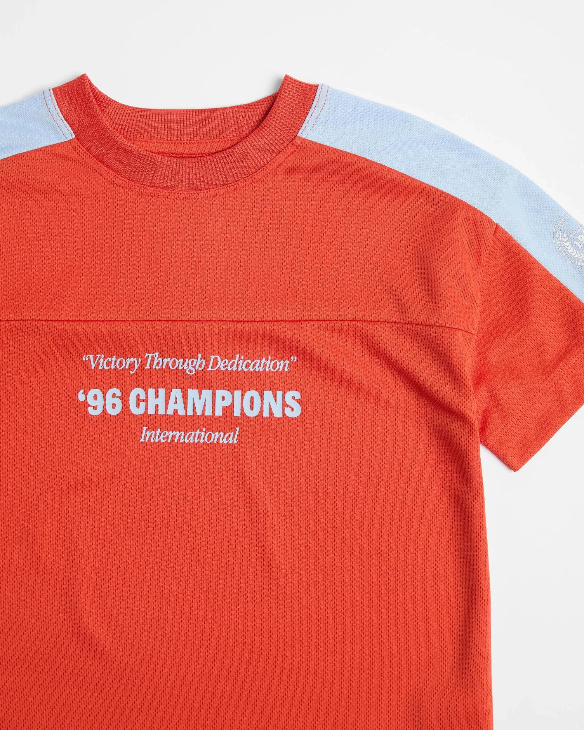 2 Target Spliced Sport Oversized T-shirt RED, 2 of 3