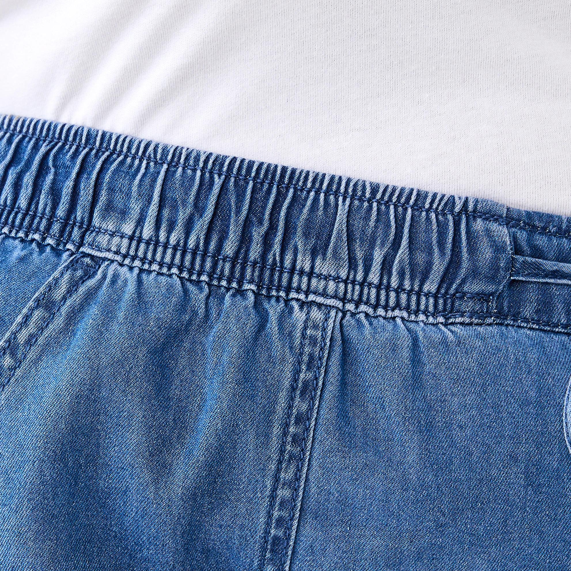 6 Curve Chambray Shorts Mid Wash, 6 of 7