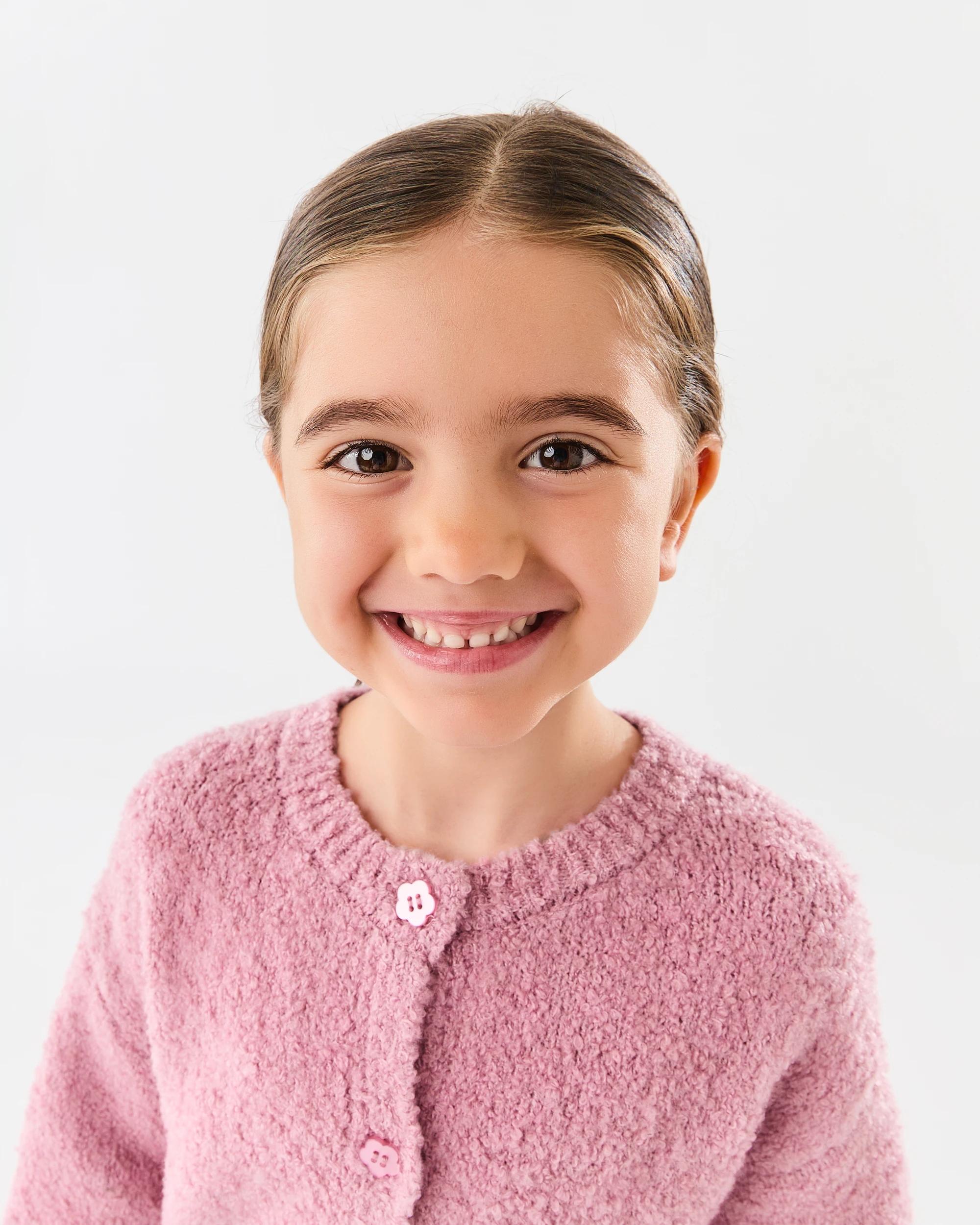 4 Boucle Cardigan Dust Rose, 4 of 8