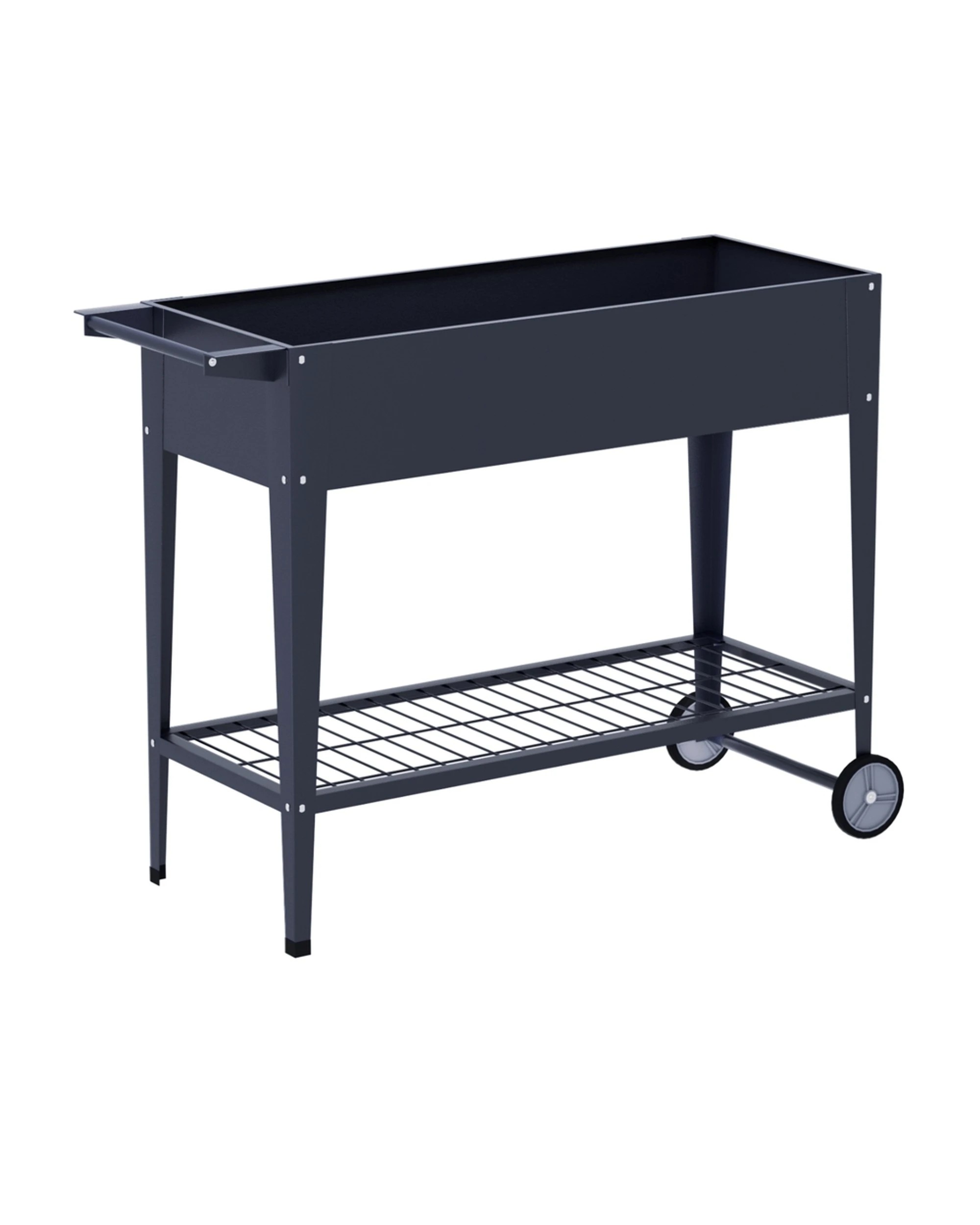 1 Green Fingers Garden Bed Elevated 100X40X80cm Planter Box Raised Container Herb - Grey, 1 of 6