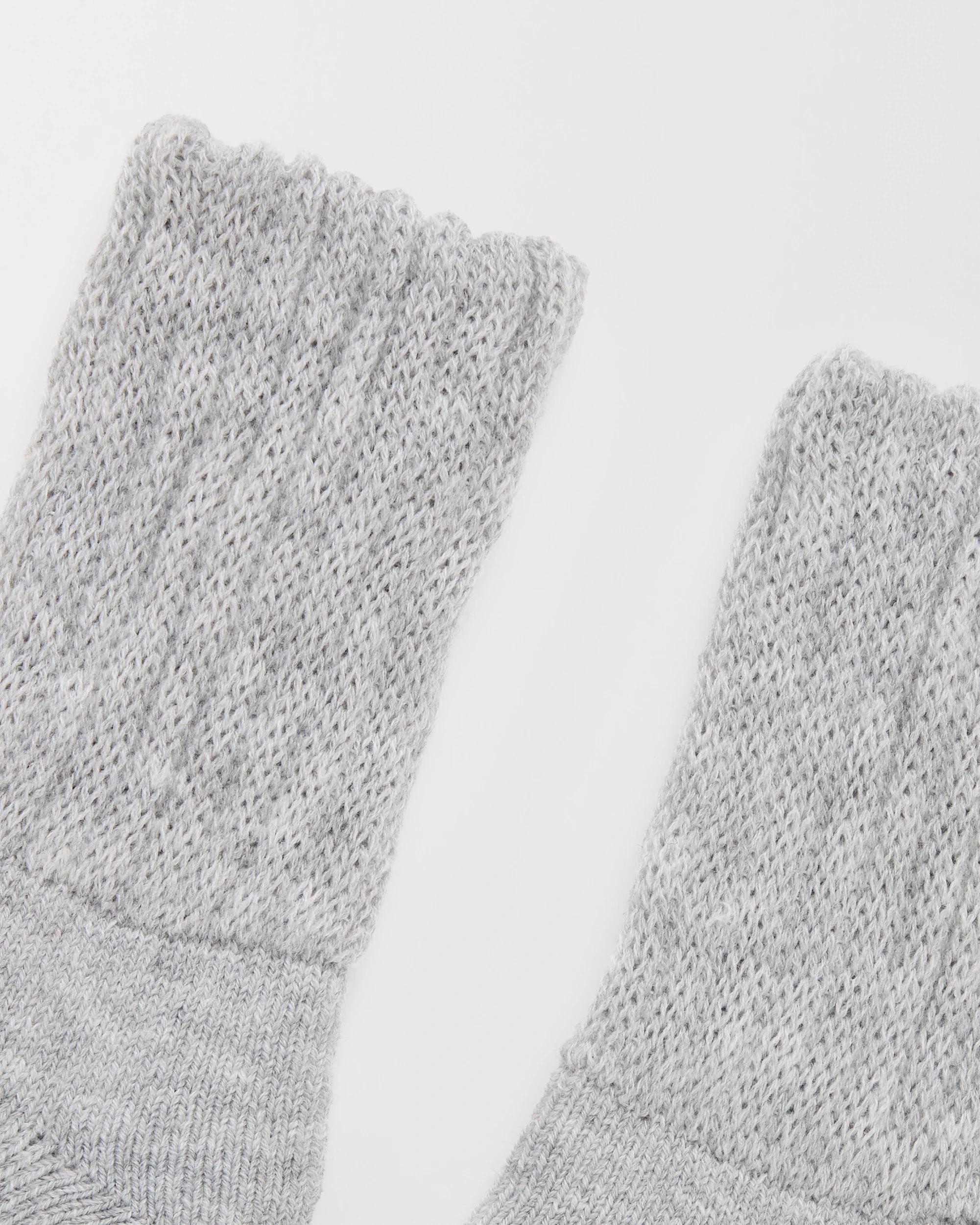 2 Target Woman Chunky Rib Crew Home Socks GREY, 2 of 3