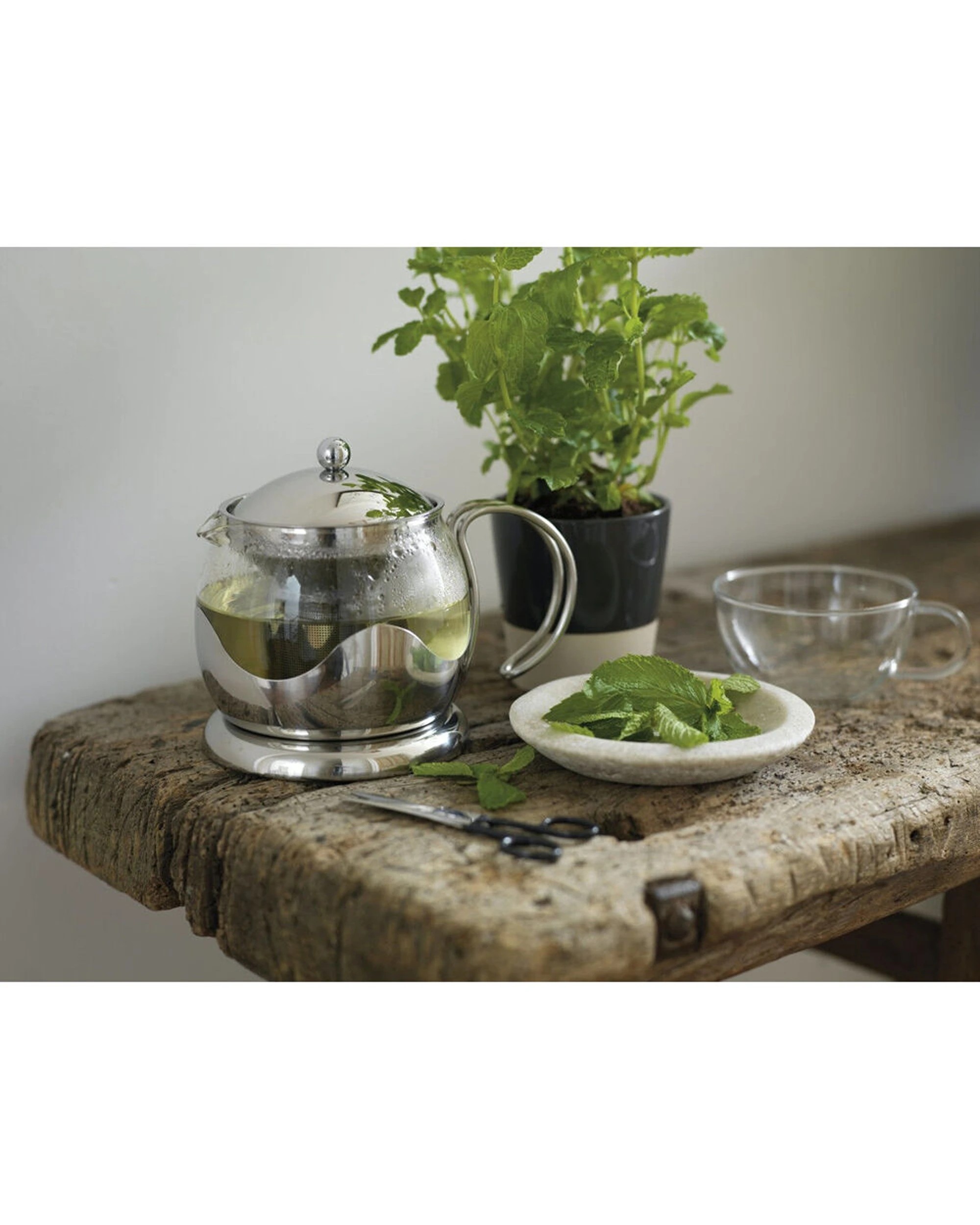 6 La Cafetiere 17.5cm 660ml Izmir Glass Teapot With Stainless Infuser - Silver, 6 of 6