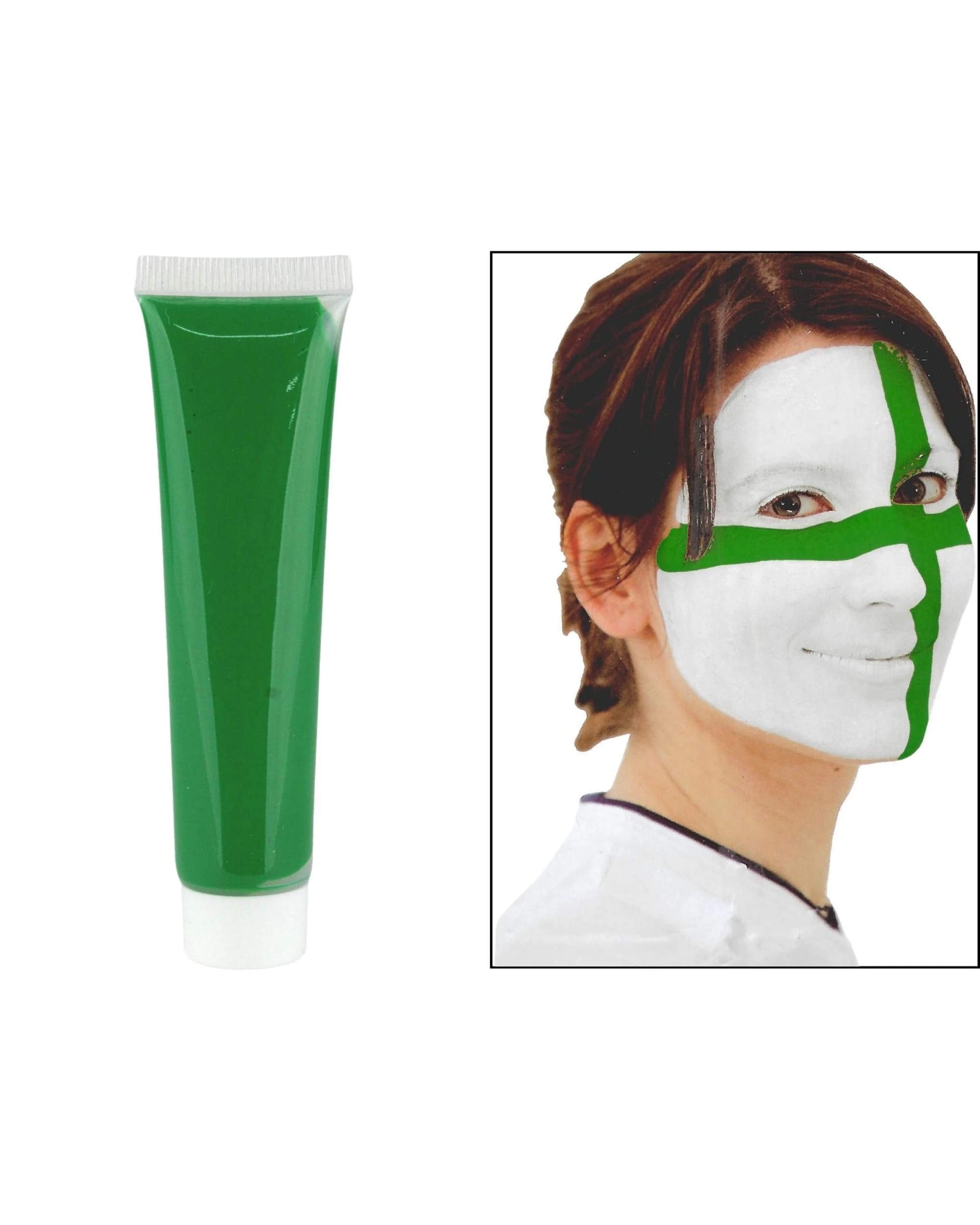 1 Party Planet Face Paint - Green, 1 of 3