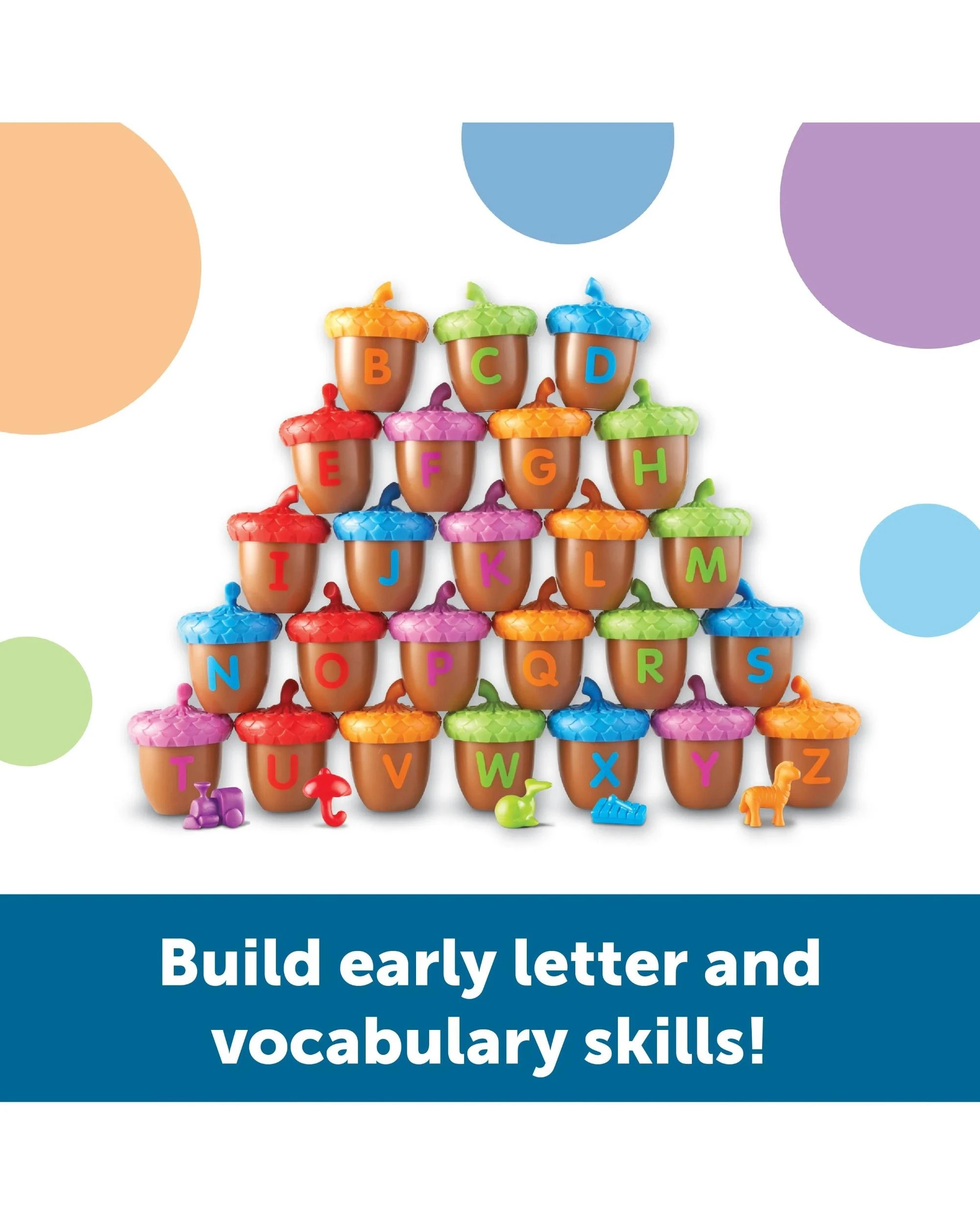 2 Learning Resources Alphabet Acorns Activity Set, 2 of 6